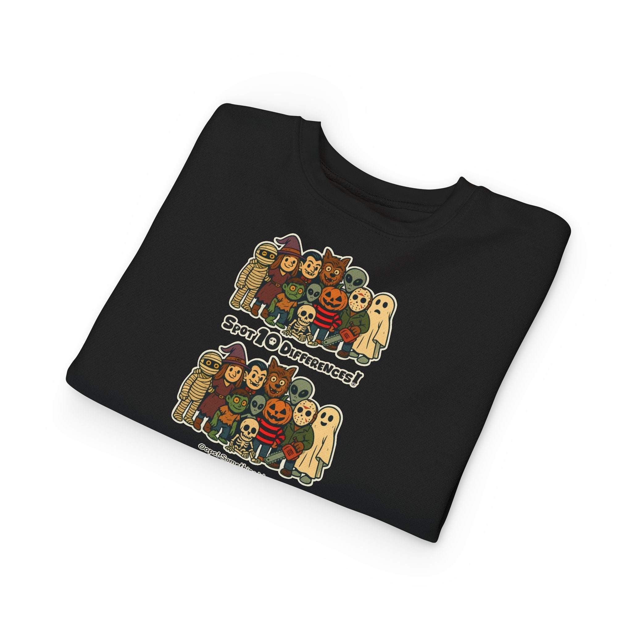Boo Crew Toddler Sweatshirt โ Spot 10 Funny Differences! ๐น๏ธ๐ป๐ฎ