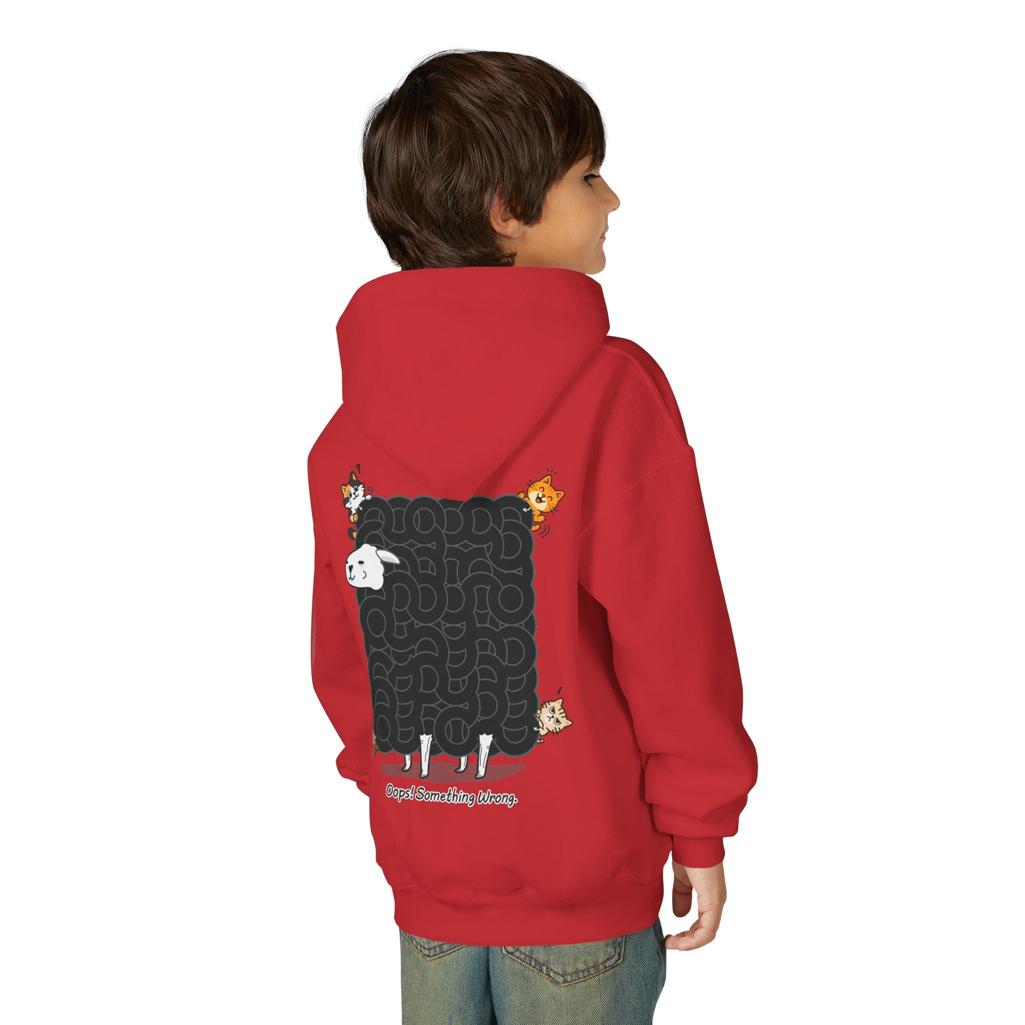 Black Sheep Maze Hoodie β Interactive Puzzle Kids Youth Hooded Sweatshirt, Unique Hoodie