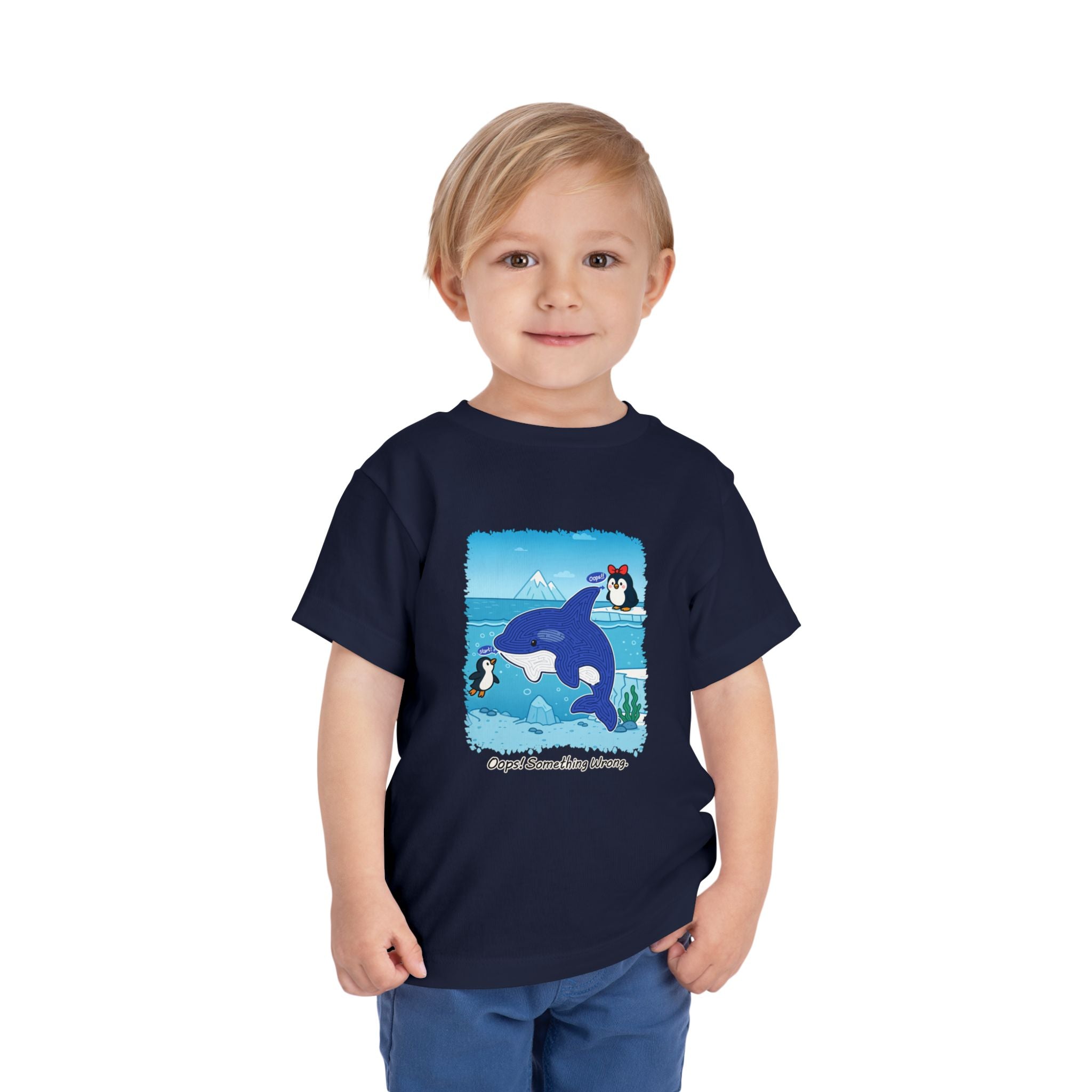 Penguin Love Maze Tee - Kids Short Sleeve T-Shirt