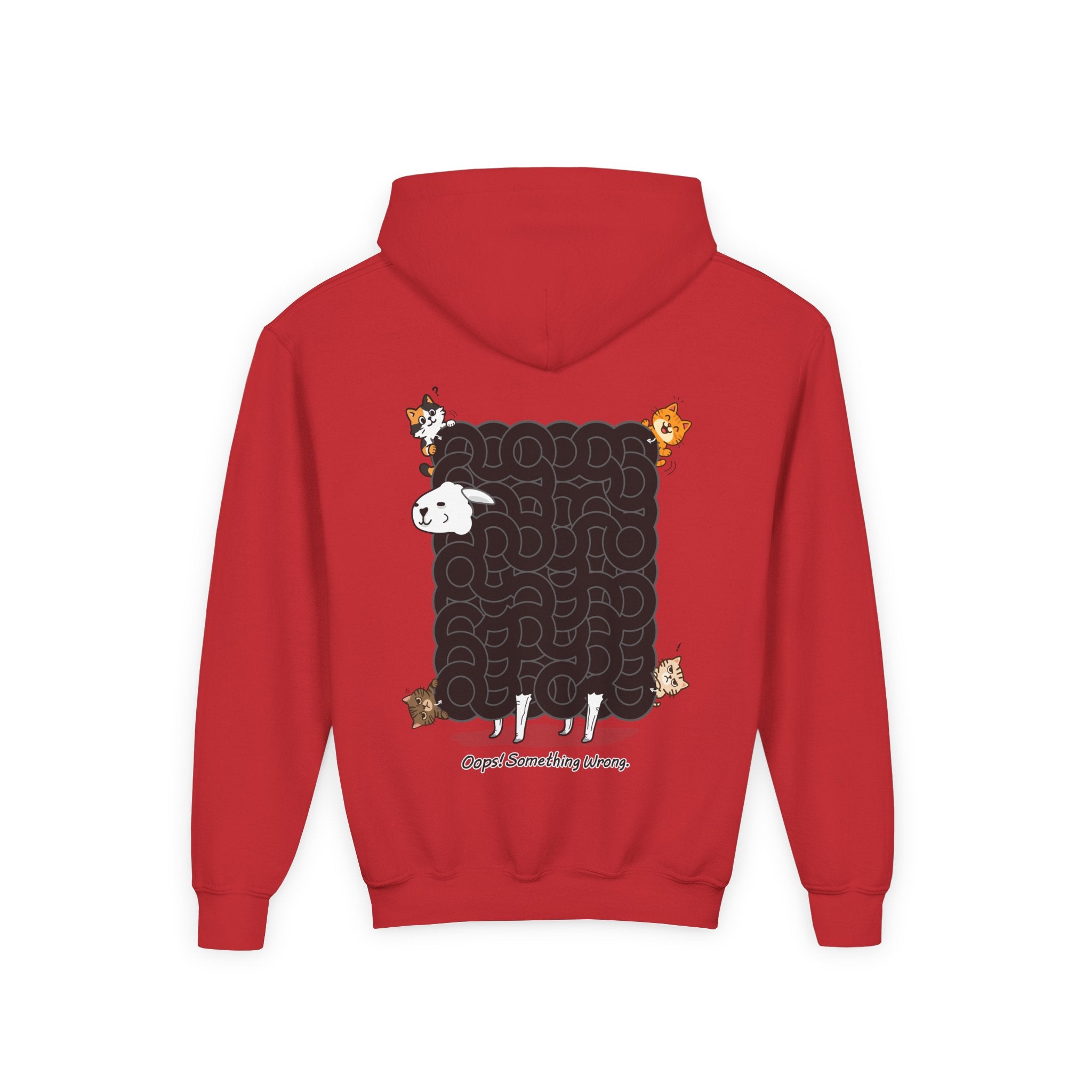 Black Sheep Maze Hoodie β Interactive Puzzle Kids Youth Hooded Sweatshirt, Unique Hoodie