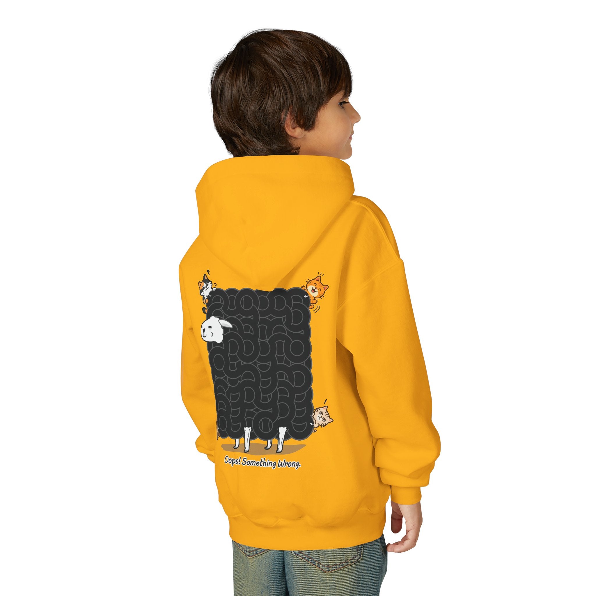 Black Sheep Maze Hoodie β Interactive Puzzle Kids Youth Hooded Sweatshirt, Unique Hoodie