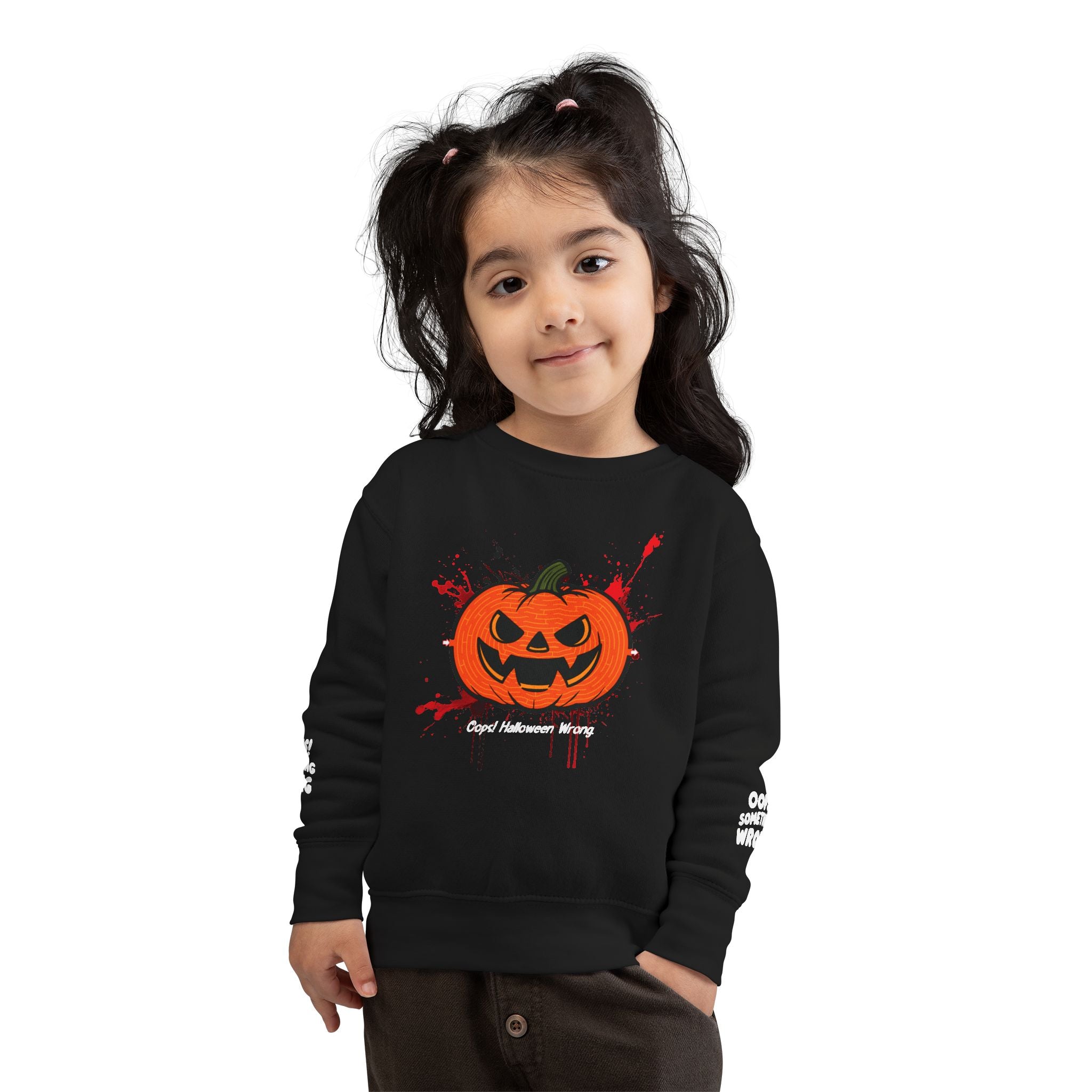 Jack-oโ-Maze Toddler Sweatshirt โ Spooky-Cute Halloween Adventure by Oops! ๐น๏ธ๐ป๐ฎ