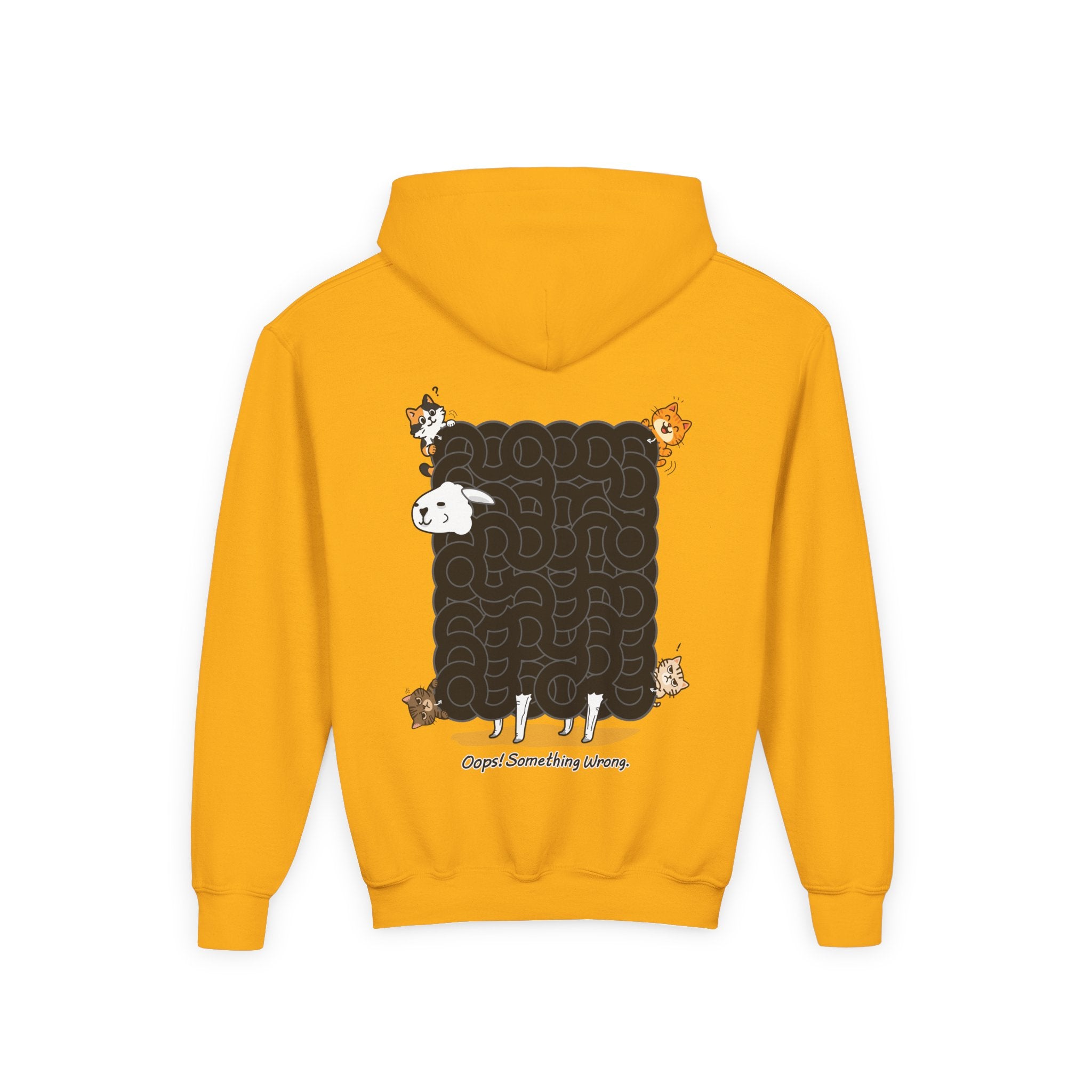 Black Sheep Maze Hoodie β Interactive Puzzle Kids Youth Hooded Sweatshirt, Unique Hoodie