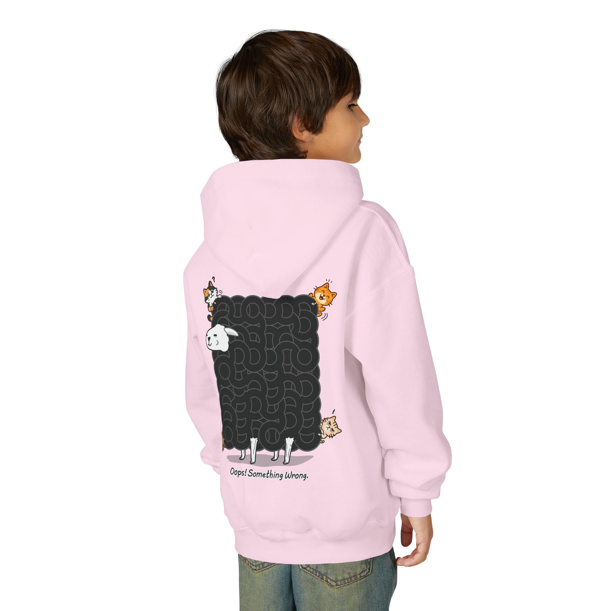 Black Sheep Maze Hoodie β Interactive Puzzle Kids Youth Hooded Sweatshirt, Unique Hoodie