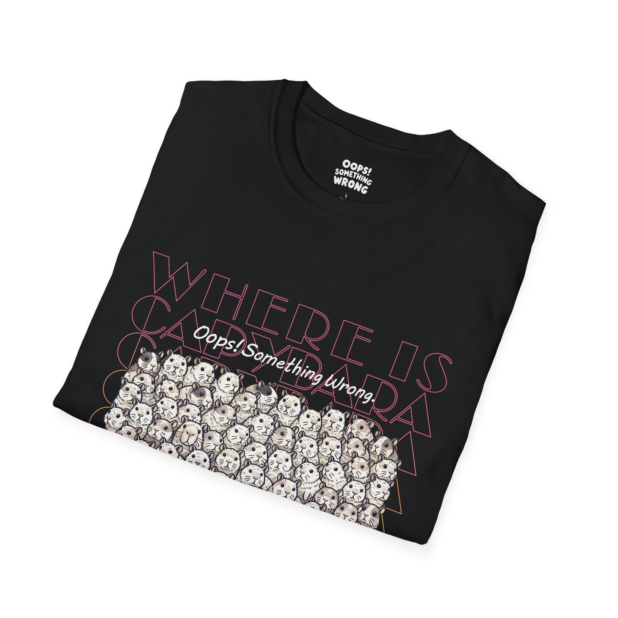 Where is Capybara? Tee – Kids Unisex Softstyle