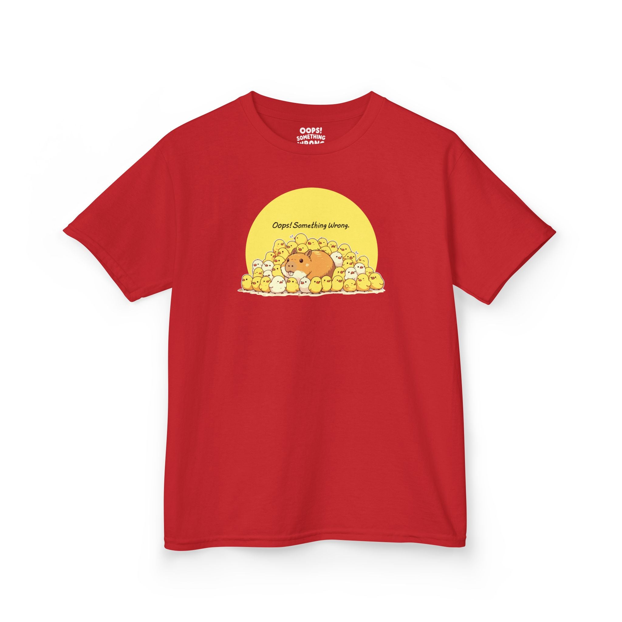 Capybara Among Chicks Tee - Kids Heavy Cotton™ Tee