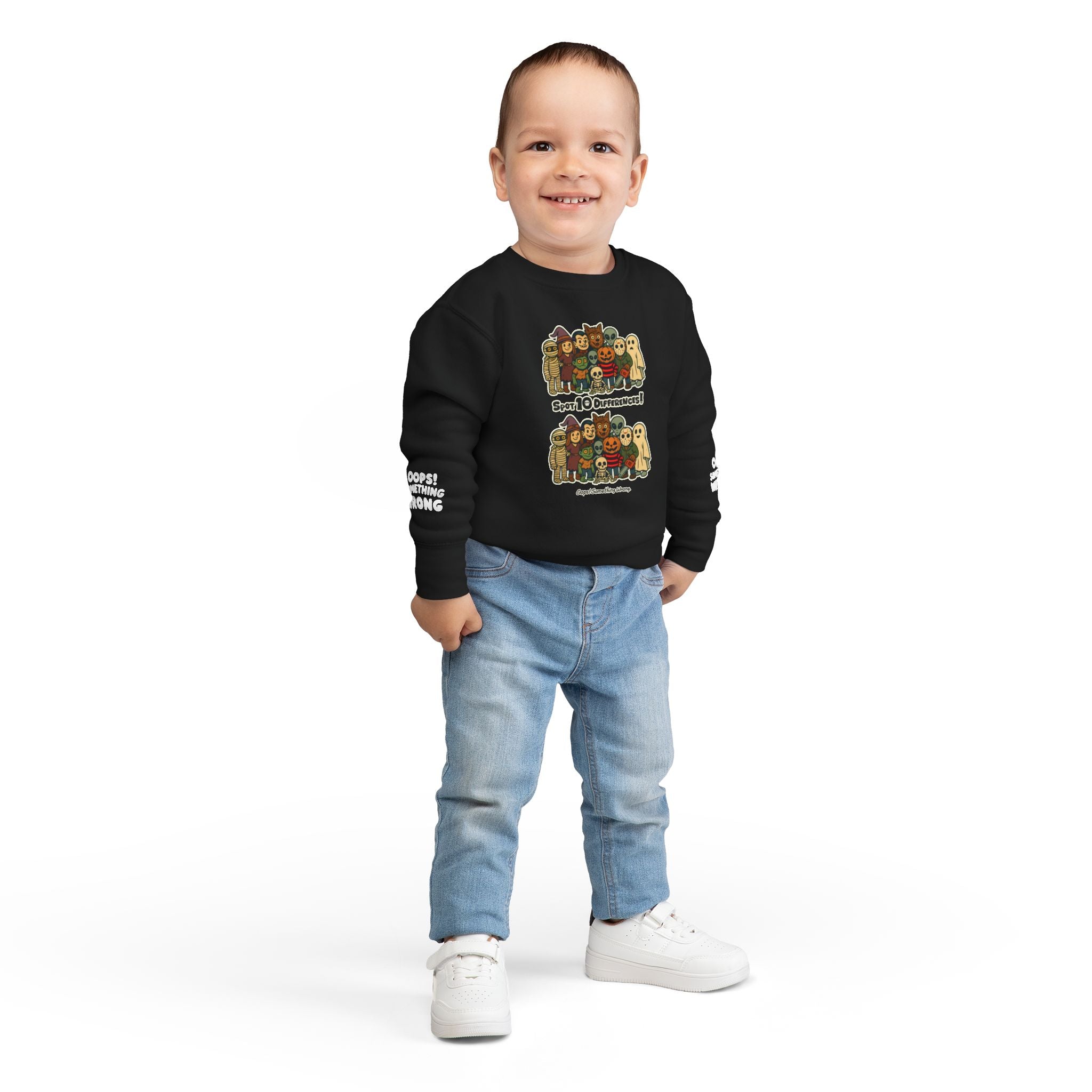 Boo Crew Toddler Sweatshirt โ Spot 10 Funny Differences! ๐น๏ธ๐ป๐ฎ