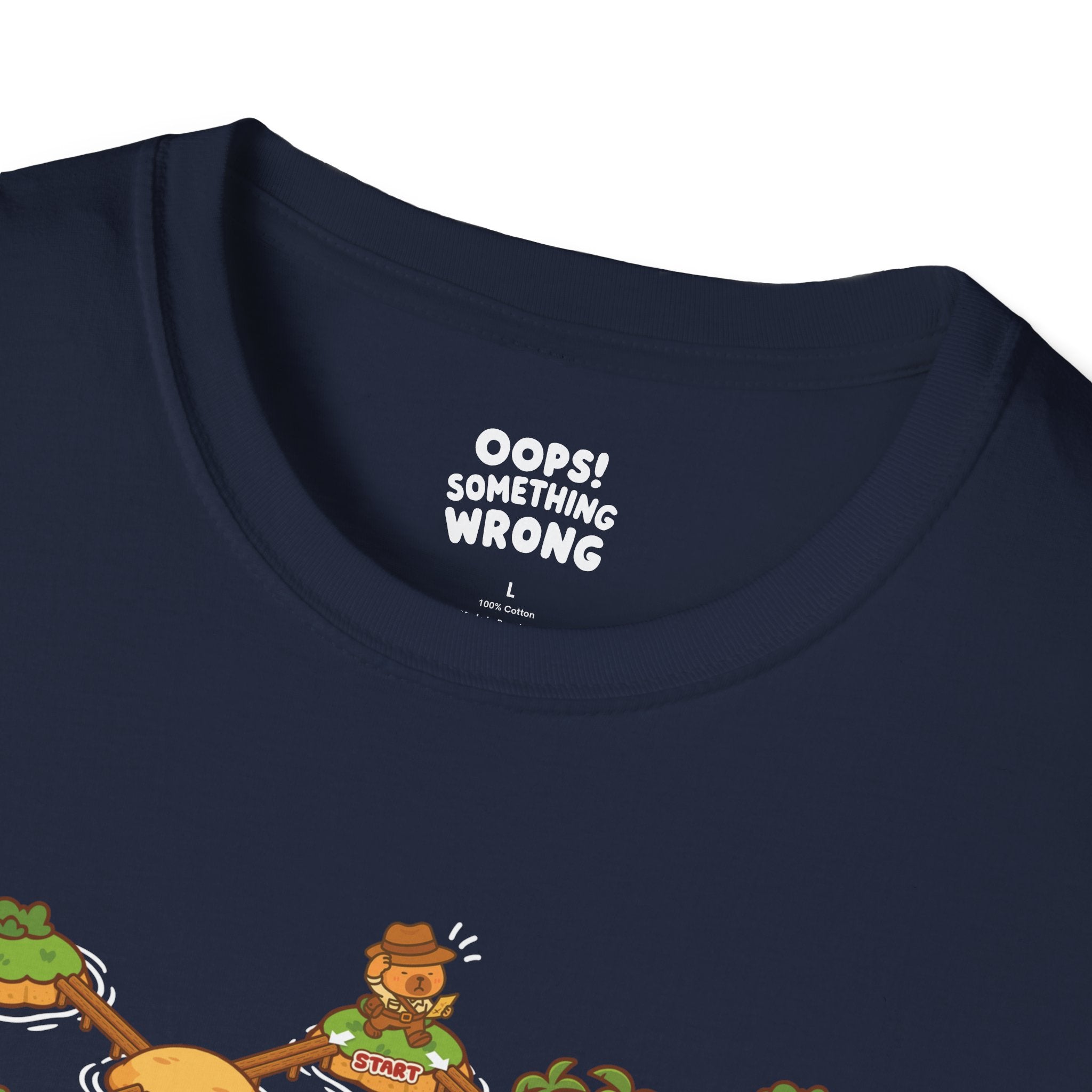 🏷️ 20% OFF | Capybara Jones: Treasure Island Maze Game Tee – Adult Unisex Softstyle