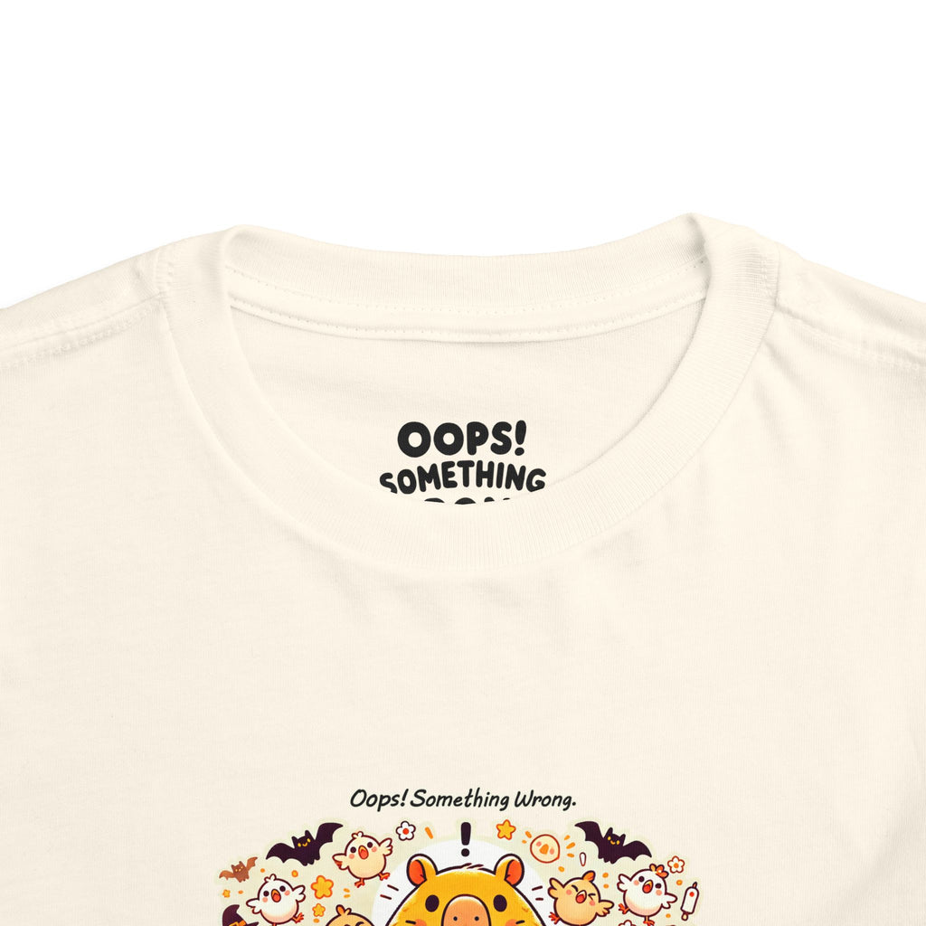 Capy & Chicks: Spot the Halloween Differences Tee – Kids Short Sleeve T-Shirt