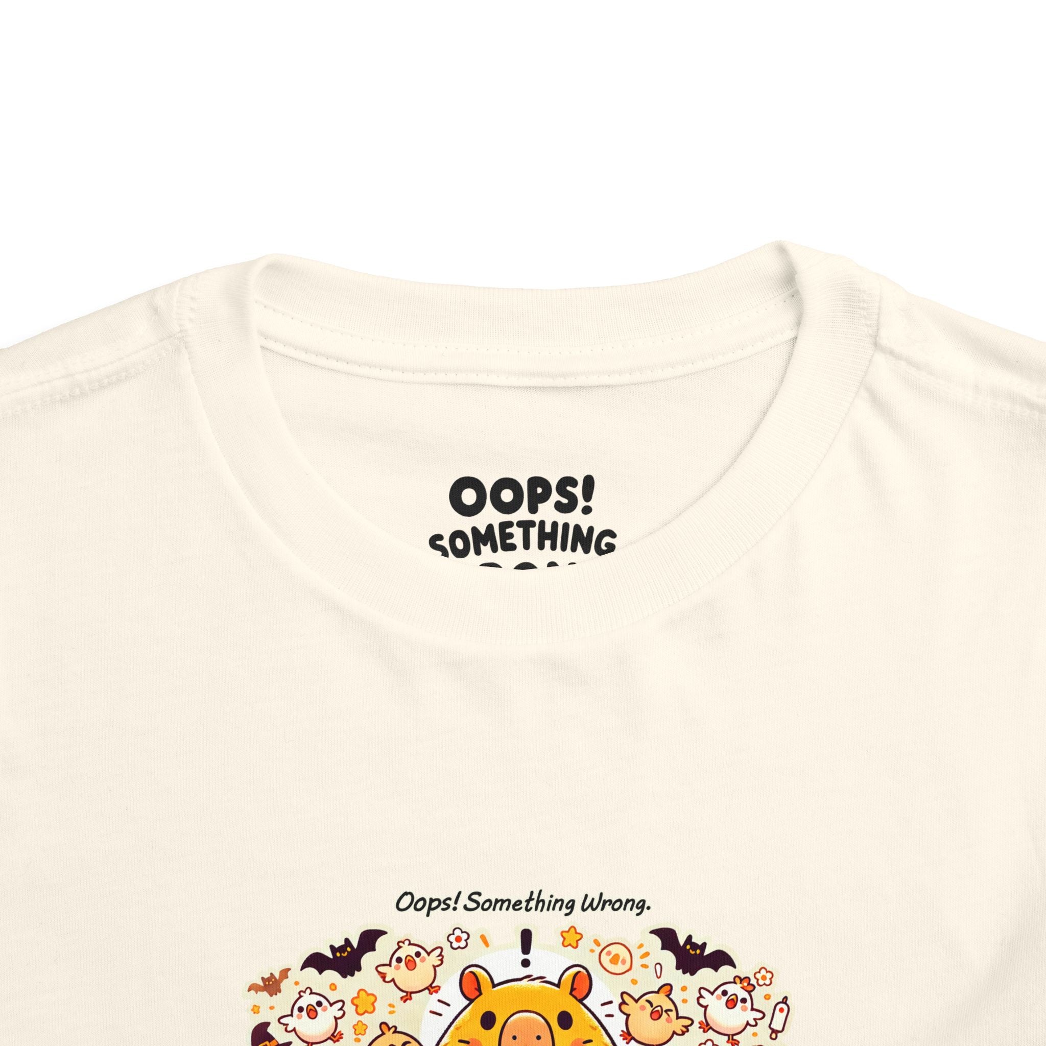 Capy & Chicks: Spot the Halloween Differences Tee – Kids Short Sleeve T-Shirt