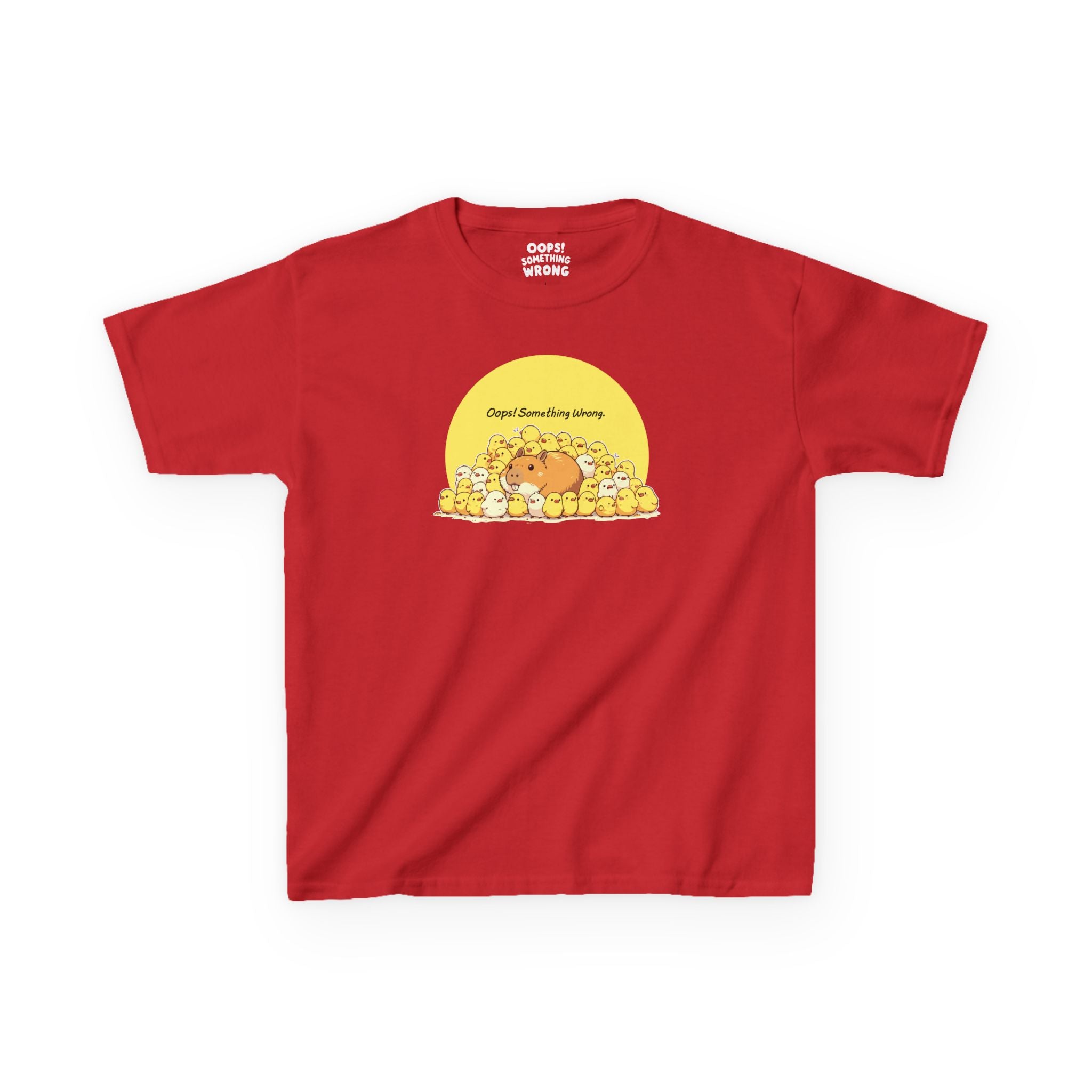 Capybara Among Chicks Tee - Kids Heavy Cotton™ Tee