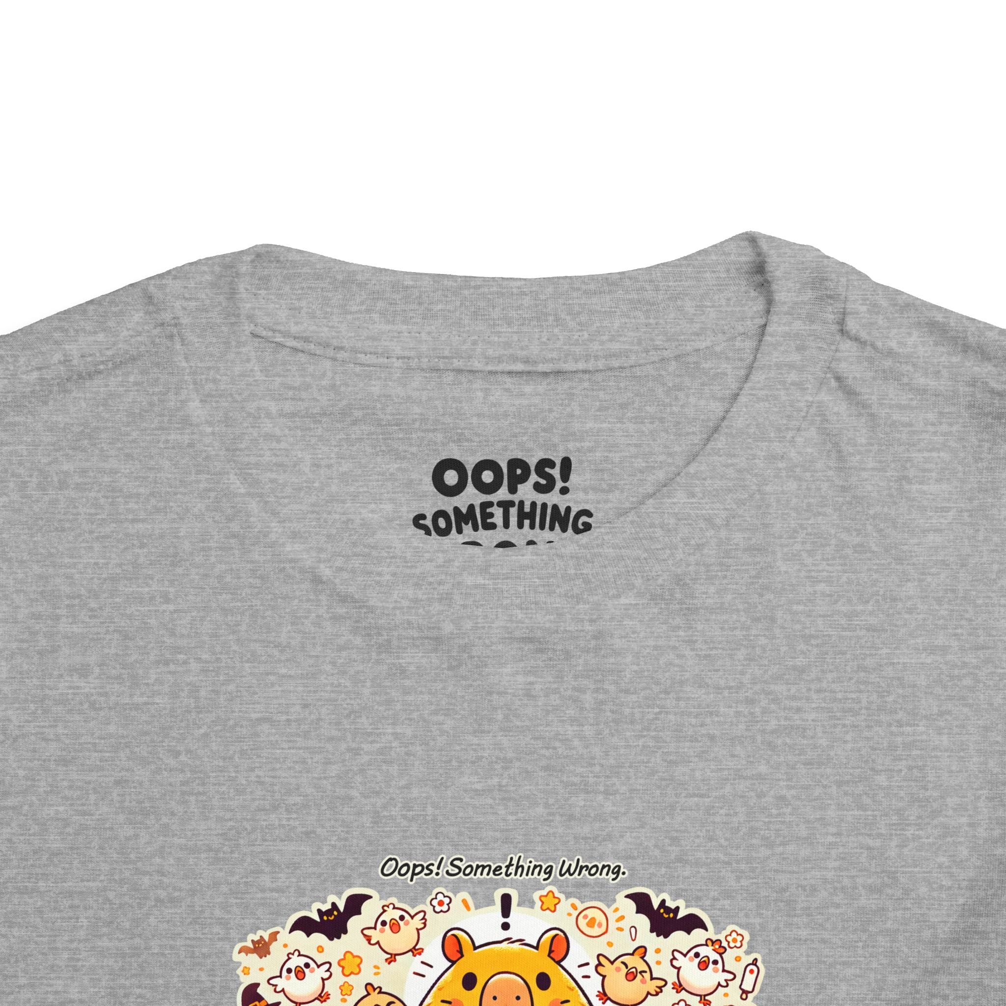 Capy & Chicks: Spot the Halloween Differences Tee – Kids Short Sleeve T-Shirt