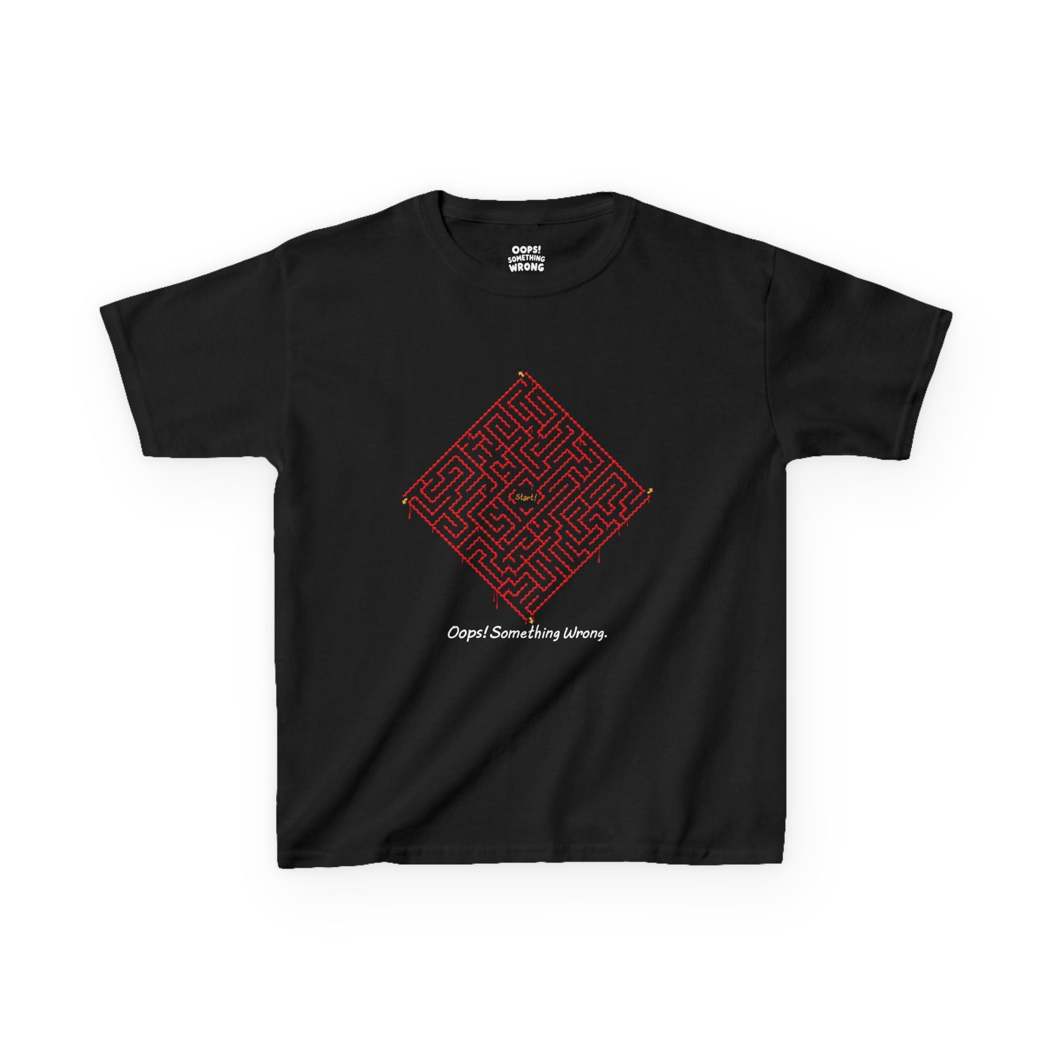 Oops! Maze Me Not: Blood Maze- Kids Heavy Cotton™ Tee