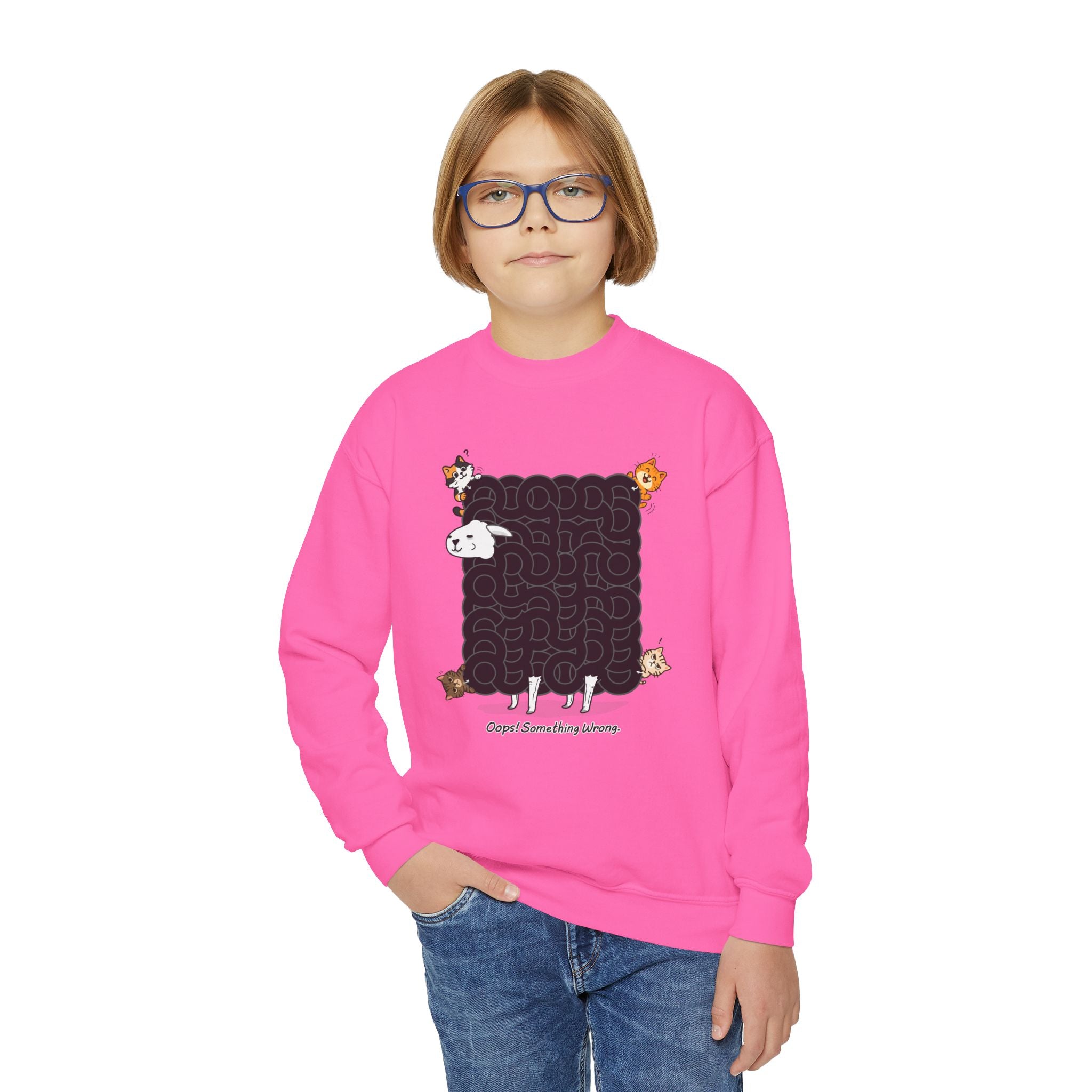 Black Sheep Maze Shirt – Interactive Puzzle Kids Toddler Sweatshirt for Kids