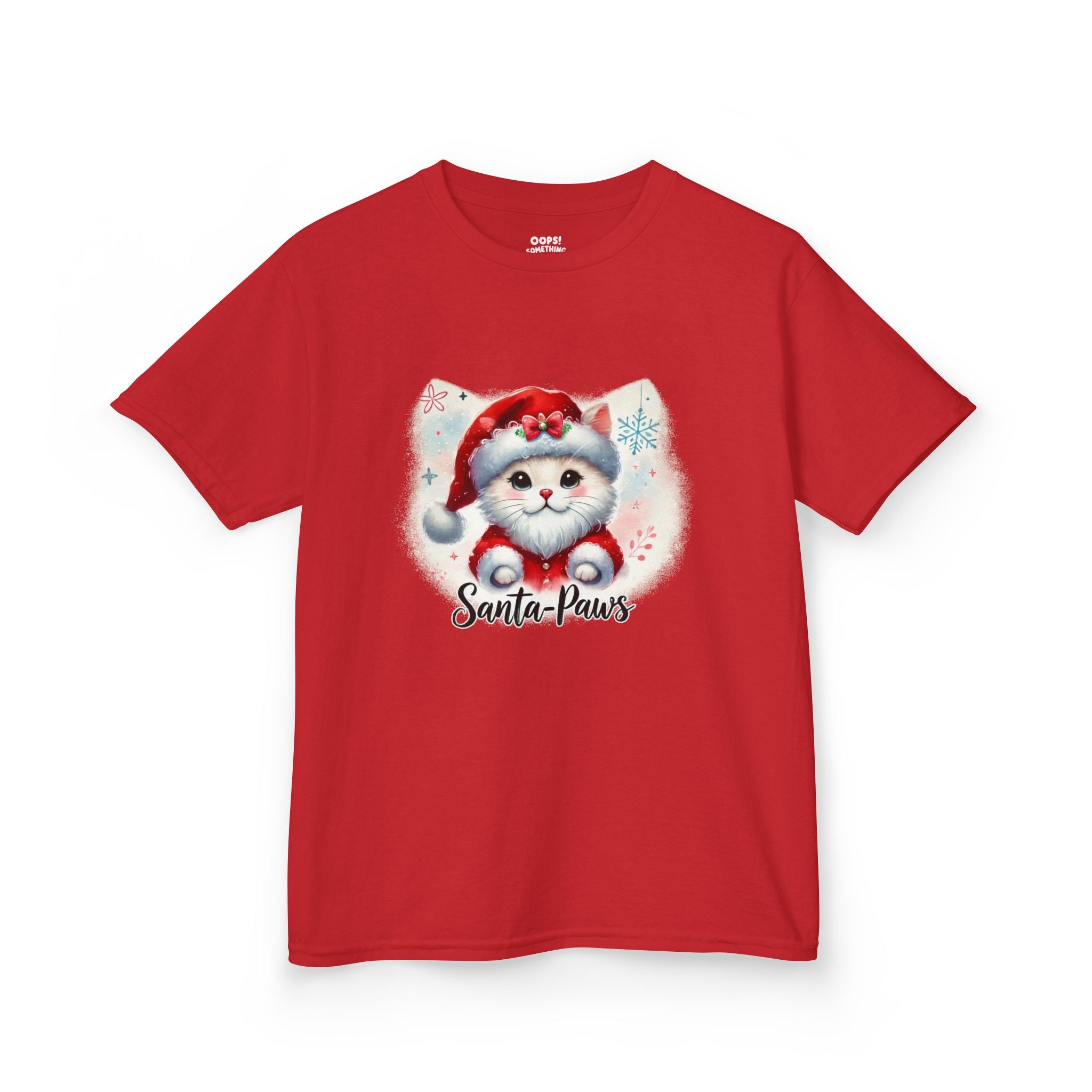 🏷️ 20% OFF | Santa Paws Cute Christmas Cat. – Kids Heavy Cotton™ Tee ⭐⏱️✨