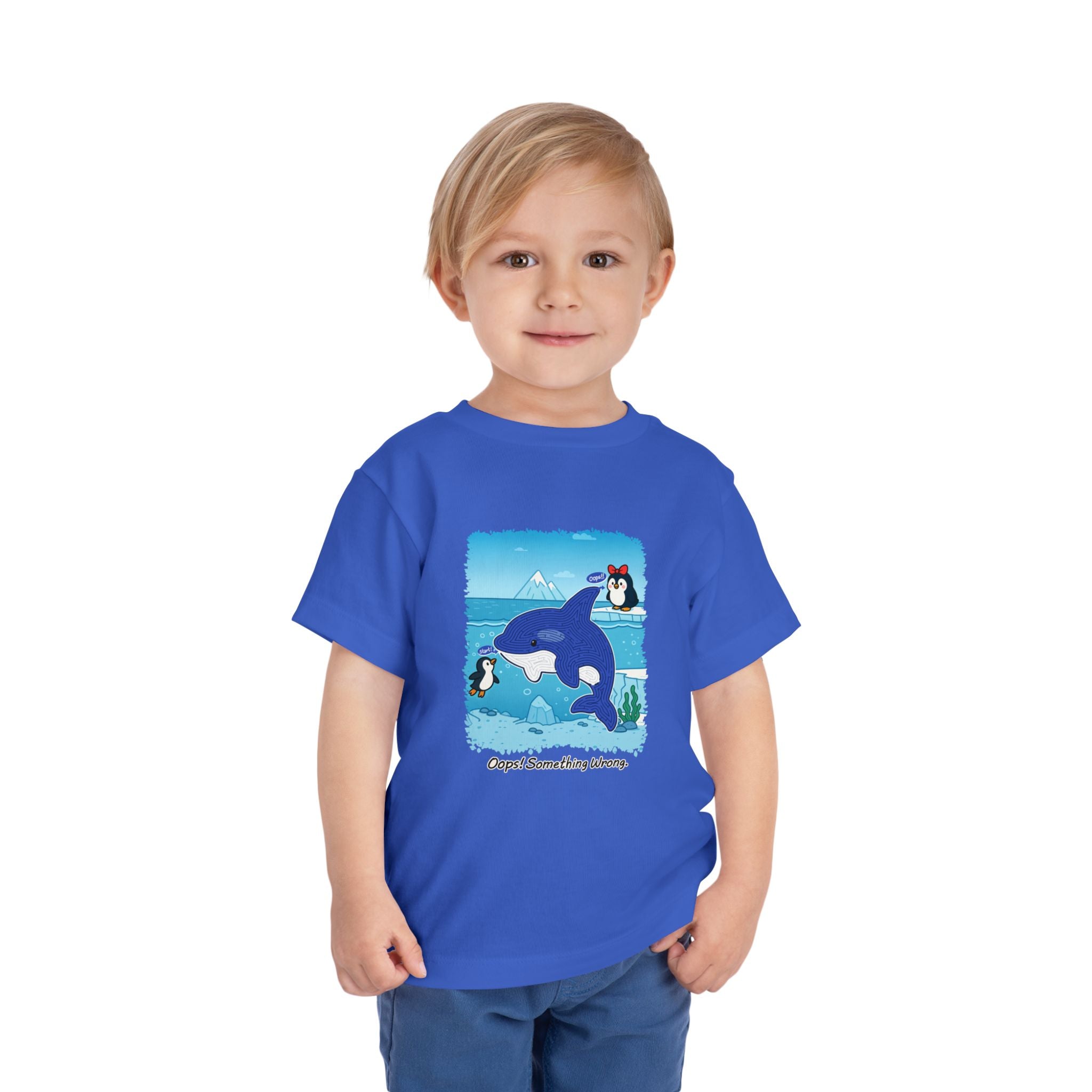 Penguin Love Maze Tee - Kids Short Sleeve T-Shirt