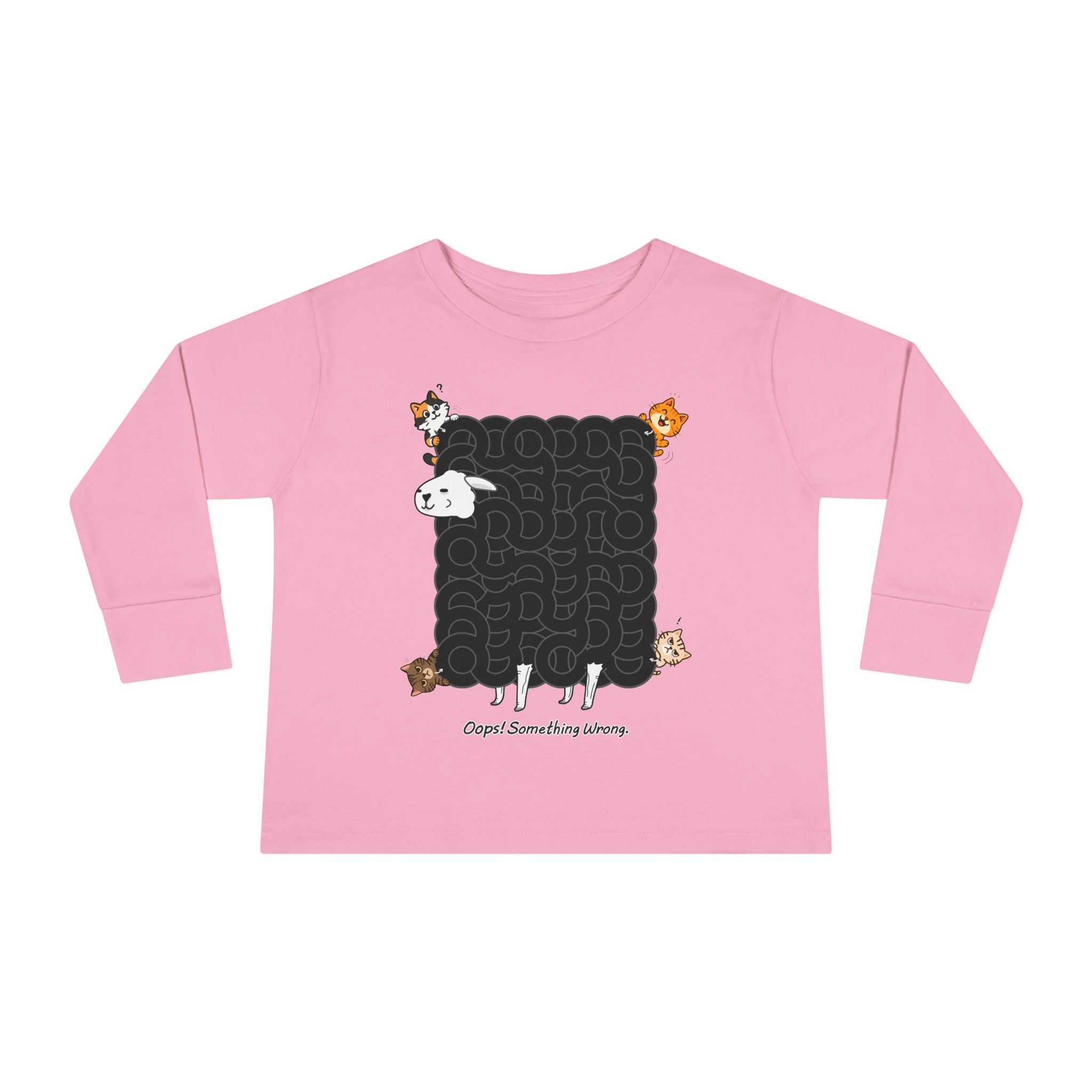 Black Sheep Maze Shirt – Interactive Puzzle Toddler Long Sleeve Tee