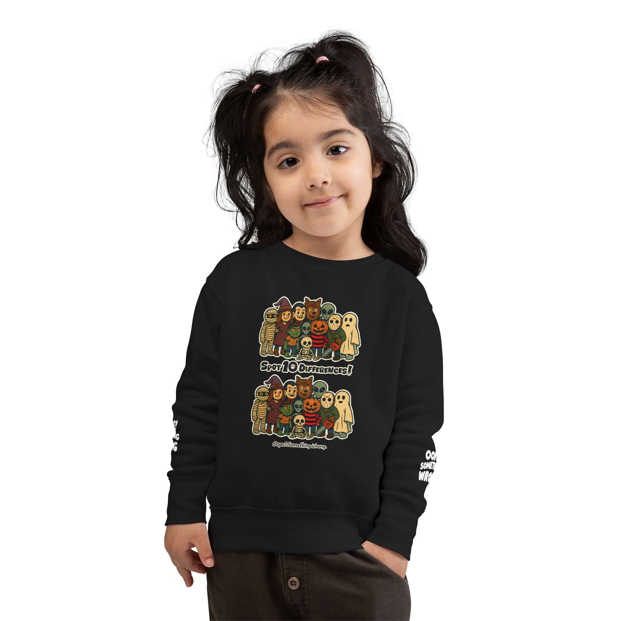 Boo Crew Toddler Sweatshirt – Spot 10 Funny Differences! 🕹️👻🎮