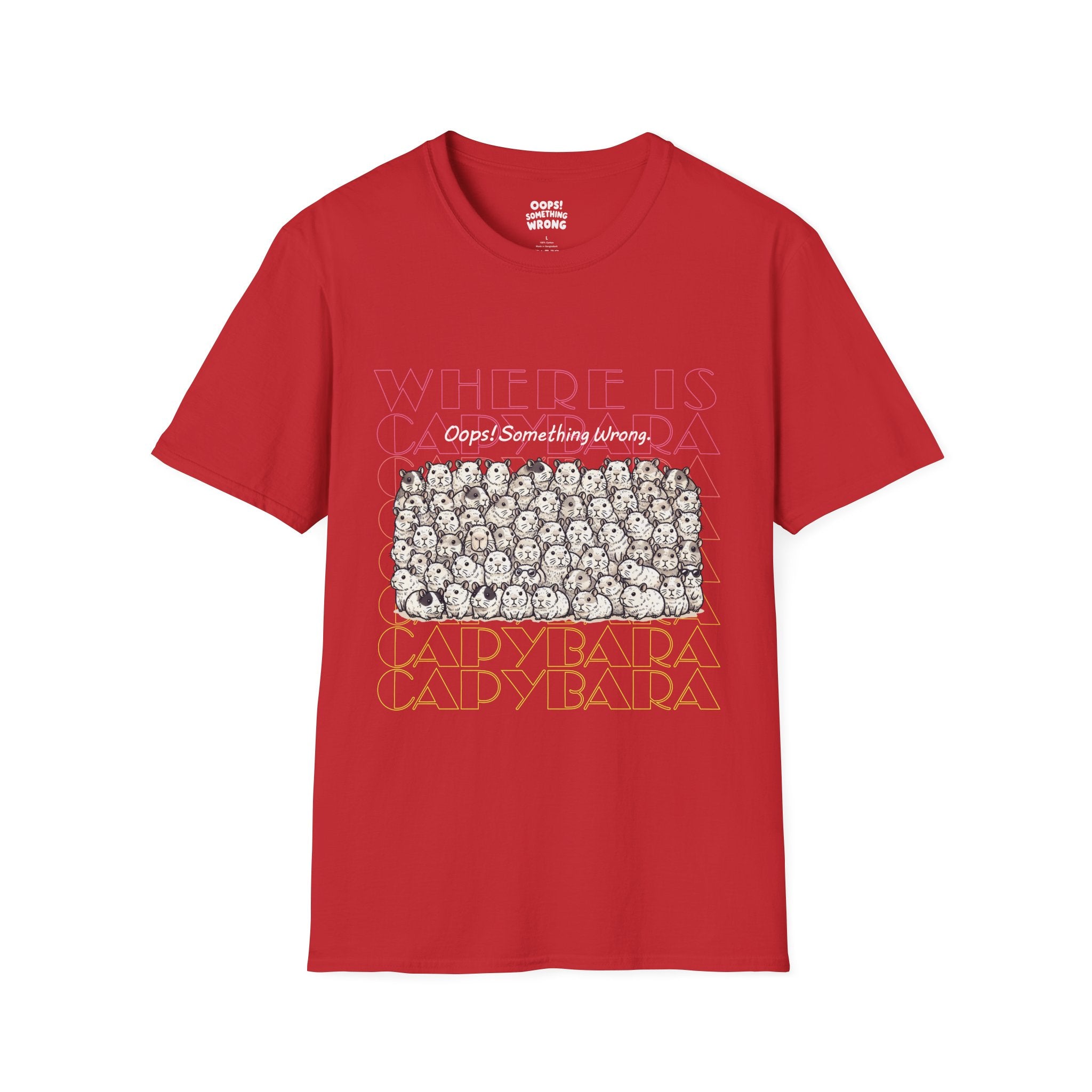 Where is Capybara? Tee – Kids Unisex Softstyle