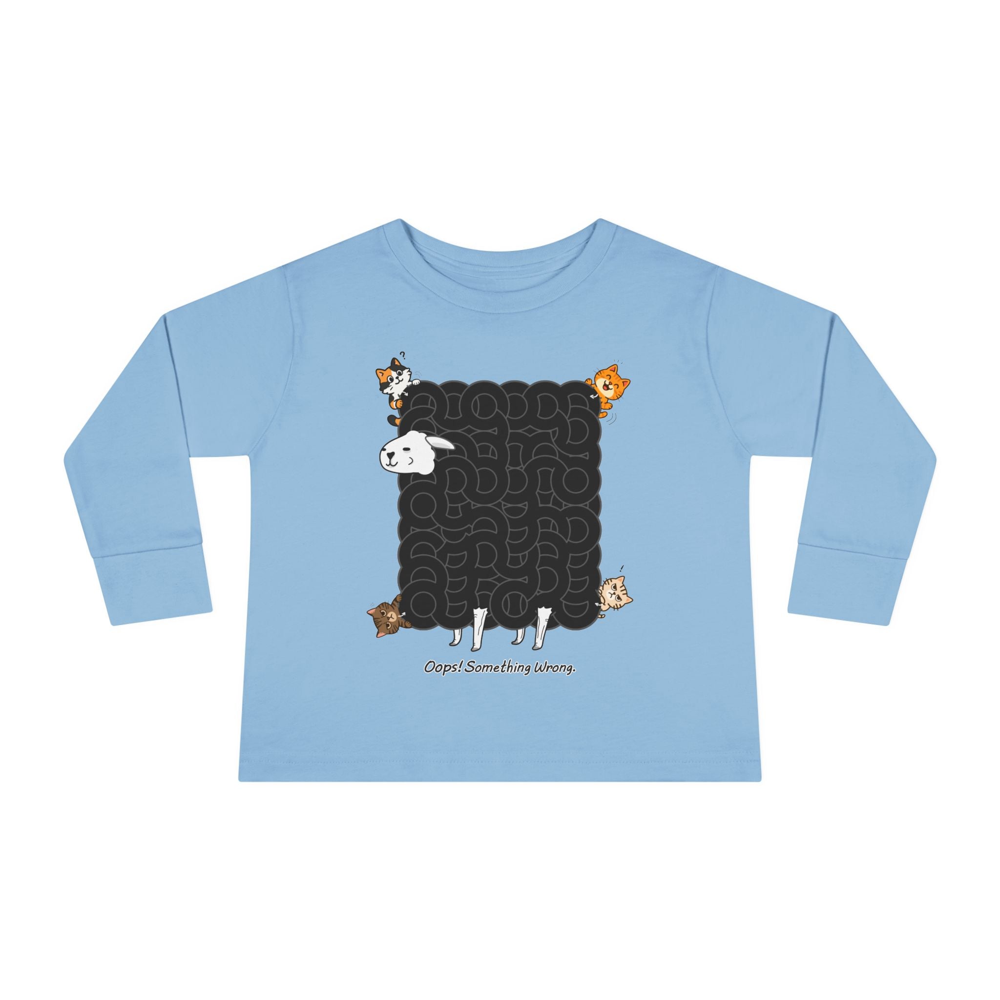Black Sheep Maze Shirt – Interactive Puzzle Toddler Long Sleeve Tee