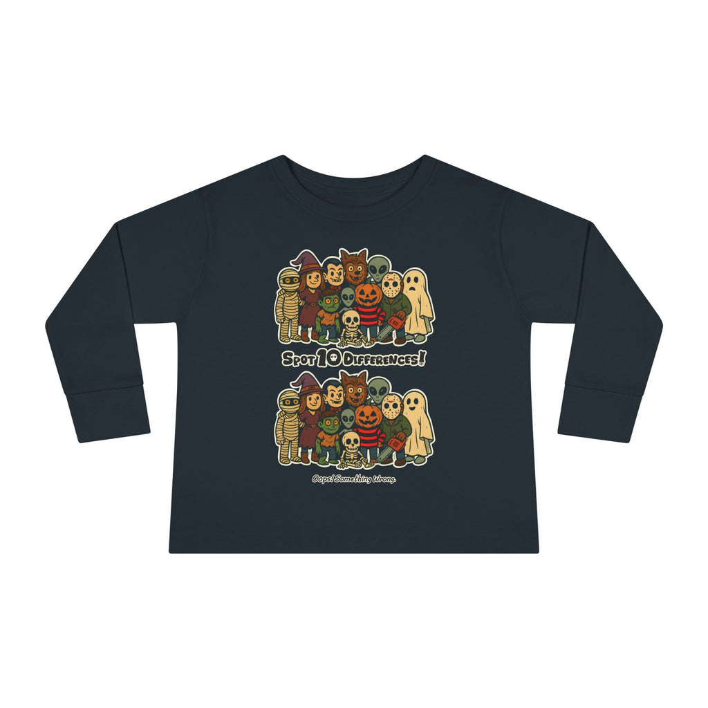 Boo Crew Shirt – Spot 10 Funny Differences Toddler Long Sleeve Tee