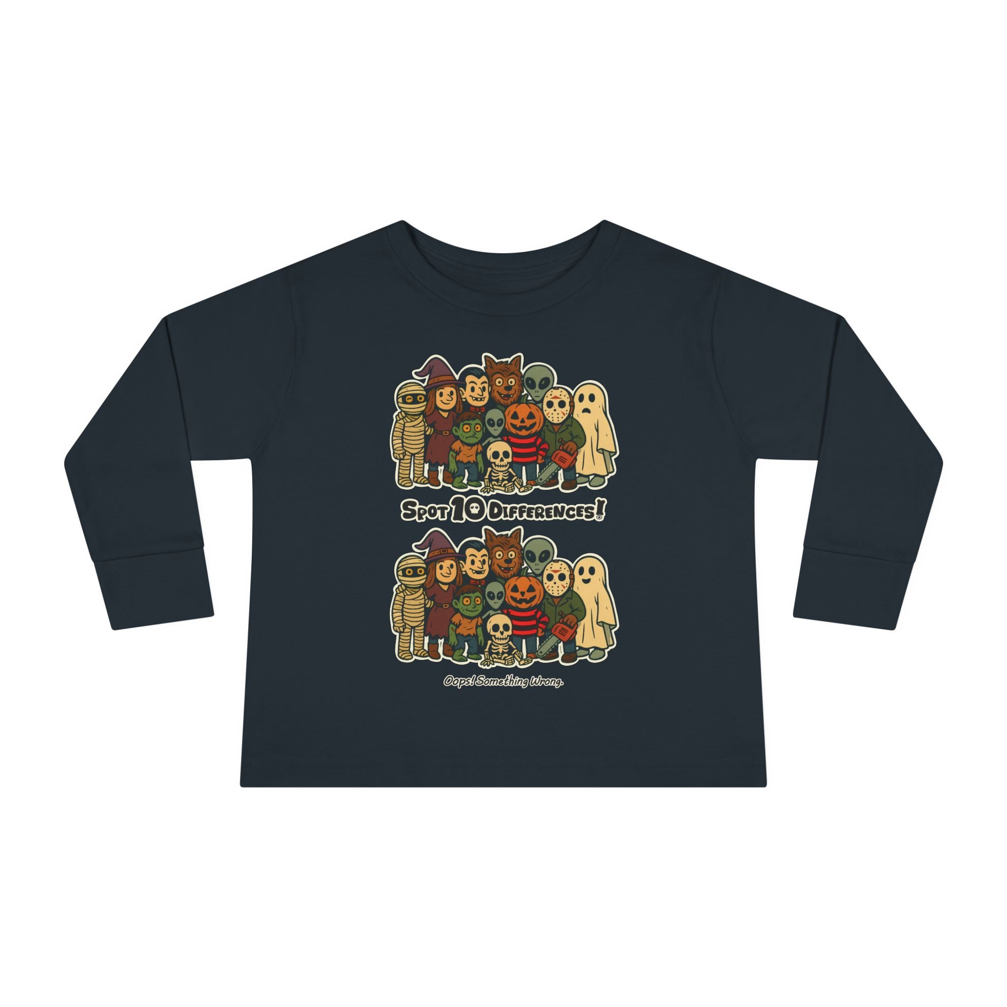 Boo Crew Shirt – Spot 10 Funny Differences Toddler Long Sleeve Tee