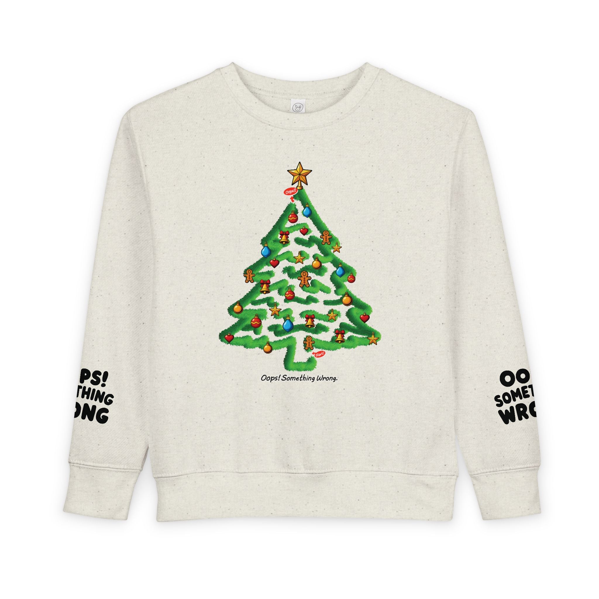 Oops! Maze Christmas Tree Sweatshirt – Playable Holiday Edition!🎄🧩✨