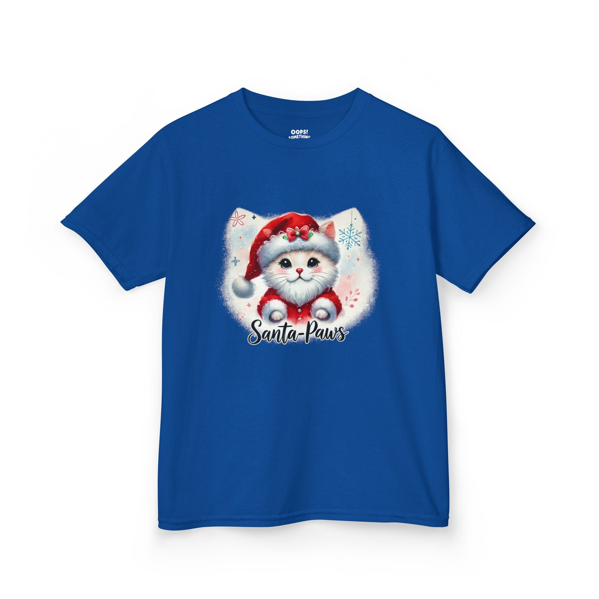 🏷️ 20% OFF | Santa Paws Cute Christmas Cat. – Kids Heavy Cotton™ Tee ⭐⏱️✨
