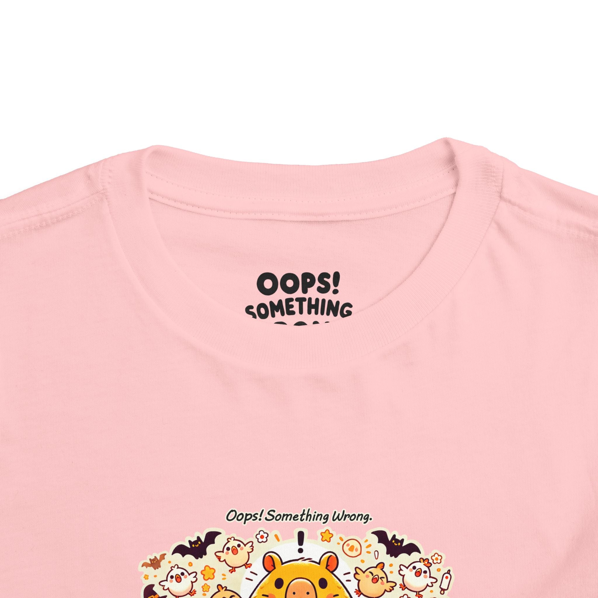 Capy & Chicks: Spot the Halloween Differences Tee – Kids Short Sleeve T-Shirt