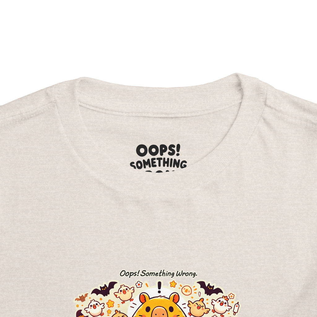 Capy & Chicks: Spot the Halloween Differences Tee – Kids Short Sleeve T-Shirt