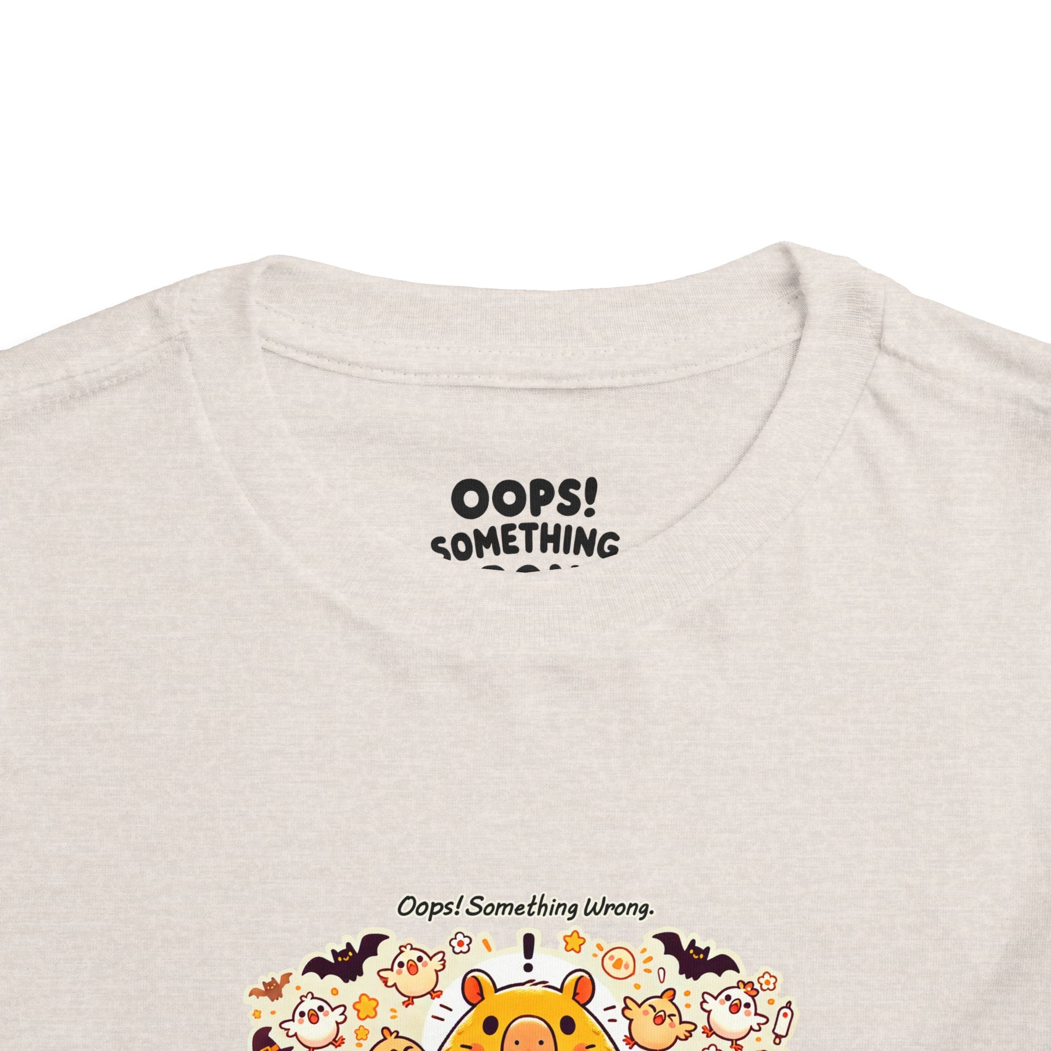 Capy & Chicks: Spot the Halloween Differences Tee – Kids Short Sleeve T-Shirt