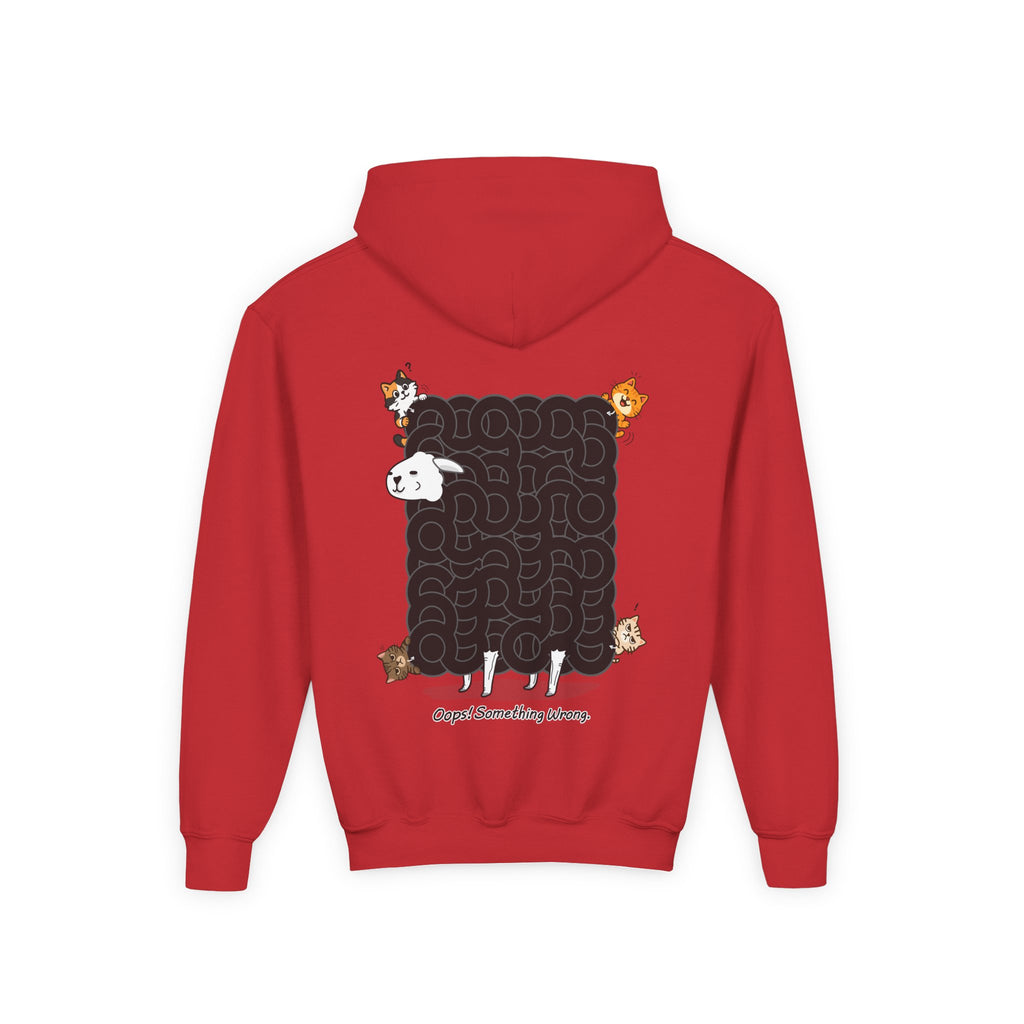 Black Sheep Maze Hoodie – Interactive Puzzle Kids Youth Hooded Sweatshirt, Unique Hoodie