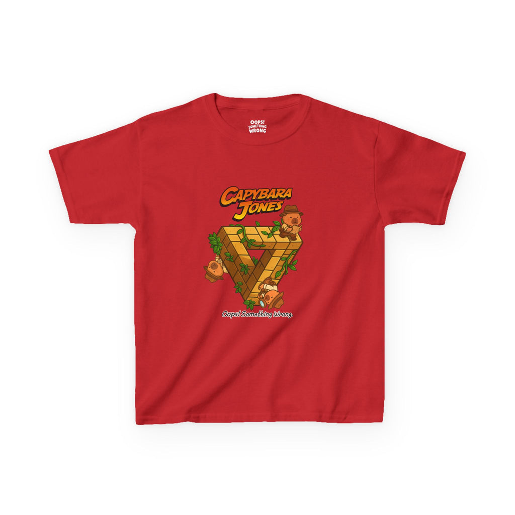 Capybara Jones x Penrose: The Impossible Triangle - Kids Heavy Cotton™ Tee