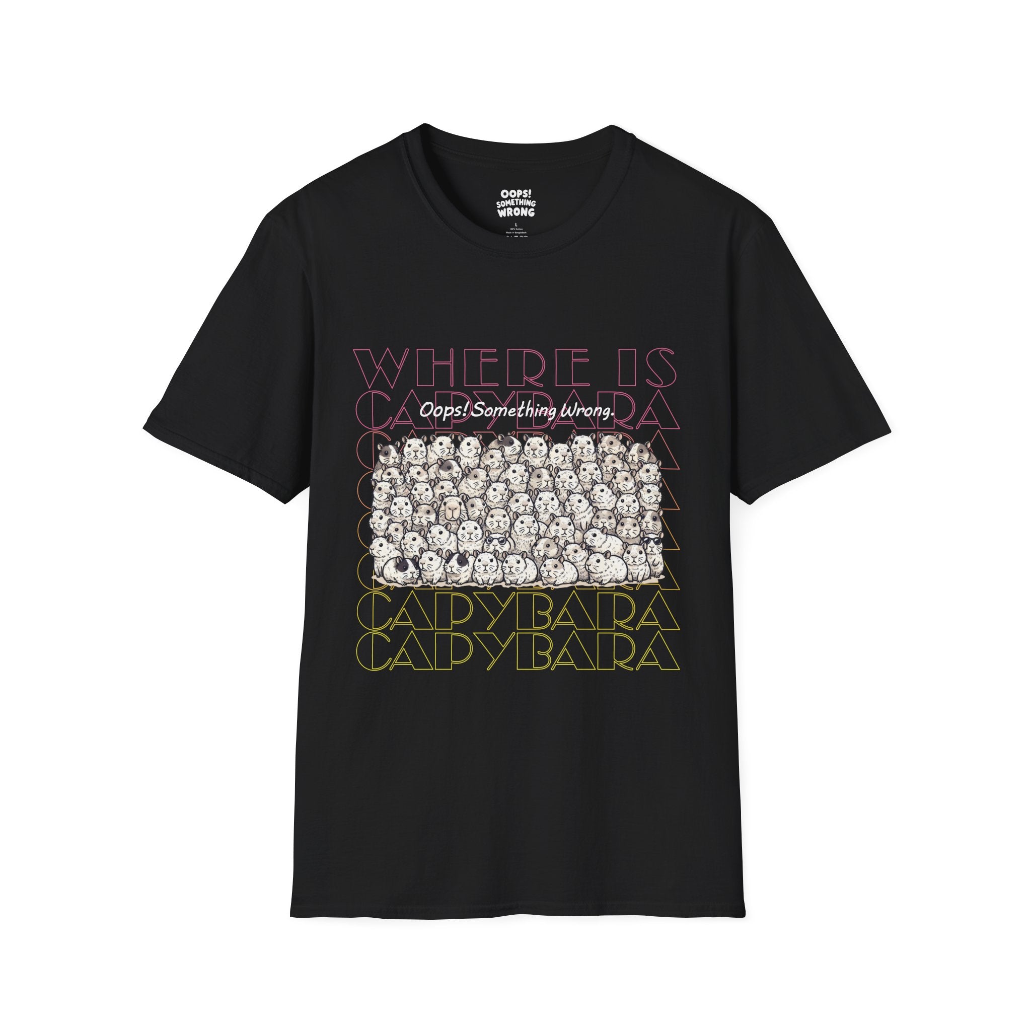 Where is Capybara? Tee – Adult Unisex Softstyle