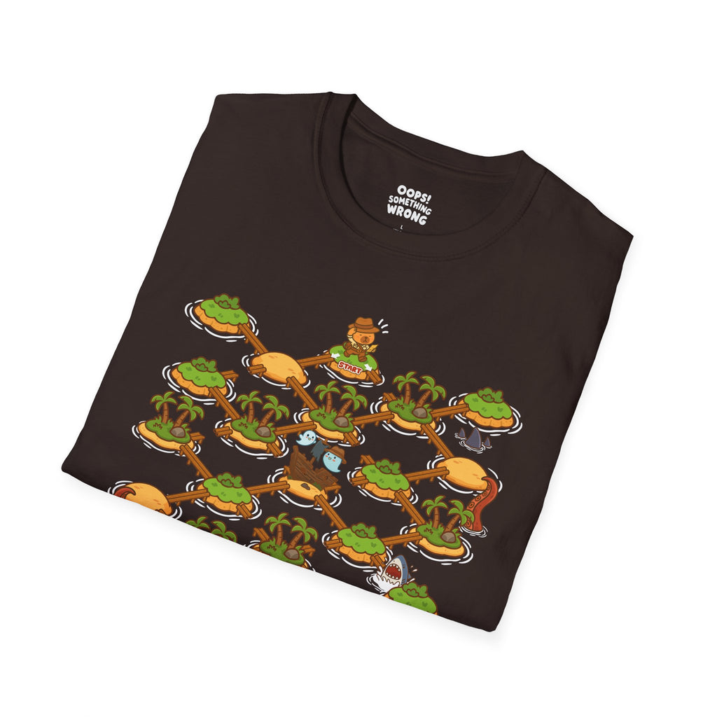 Capybara Jones: Treasure Island Maze Game Tee – Adult Unisex Softstyle