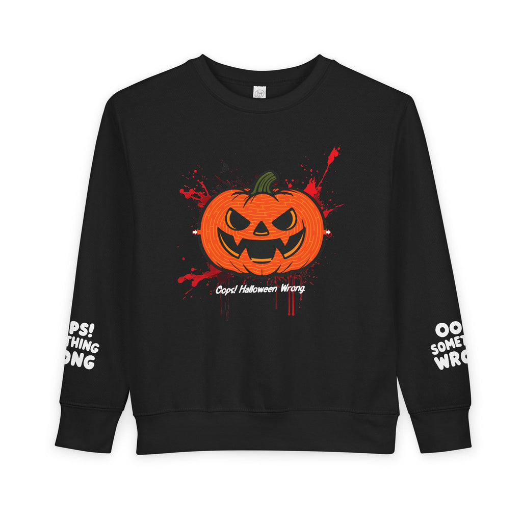Jack-o’-Maze Toddler Sweatshirt – Spooky-Cute Halloween Adventure by Oops! 🕹️👻🎮