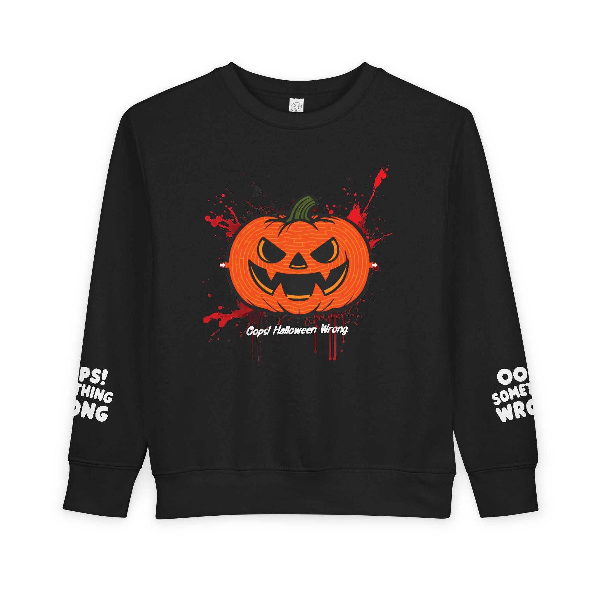 Jack-o’-Maze Toddler Sweatshirt – Spooky-Cute Halloween Adventure by Oops! 🕹️👻🎮