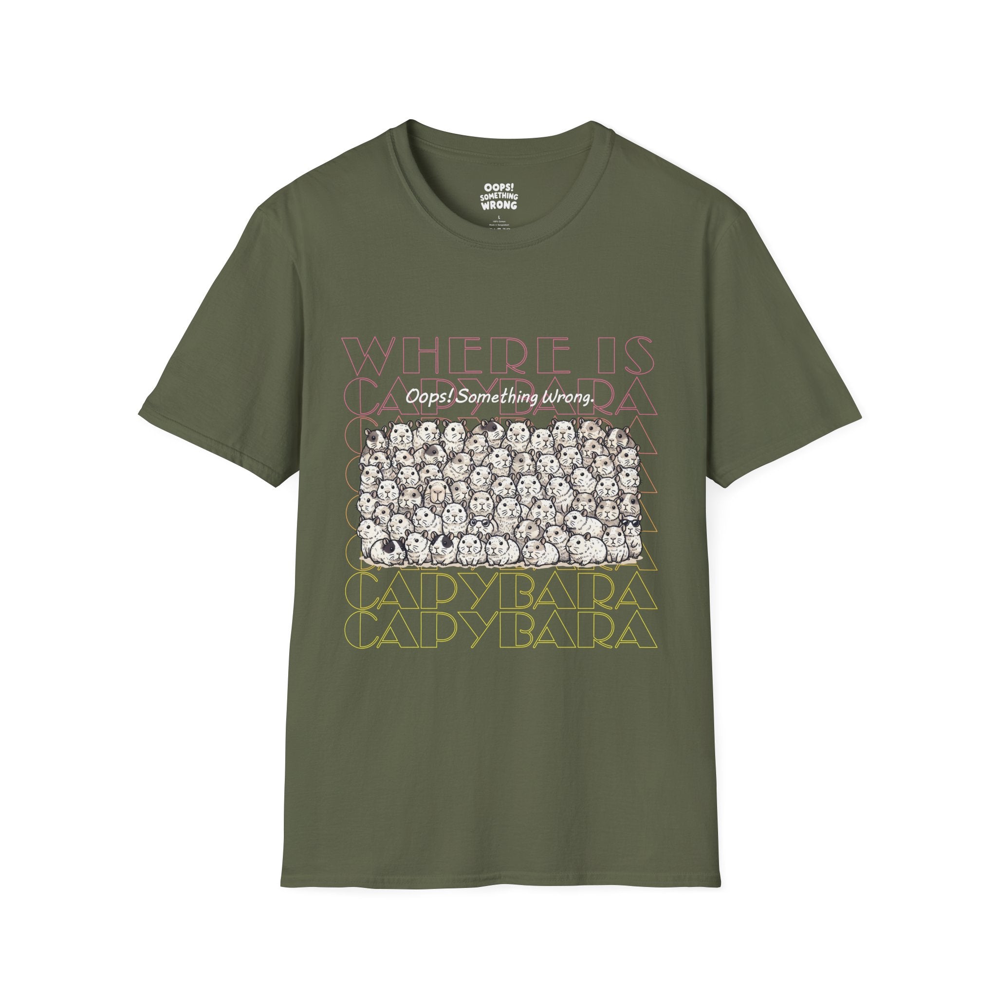 Where is Capybara? Tee – Kids Unisex Softstyle