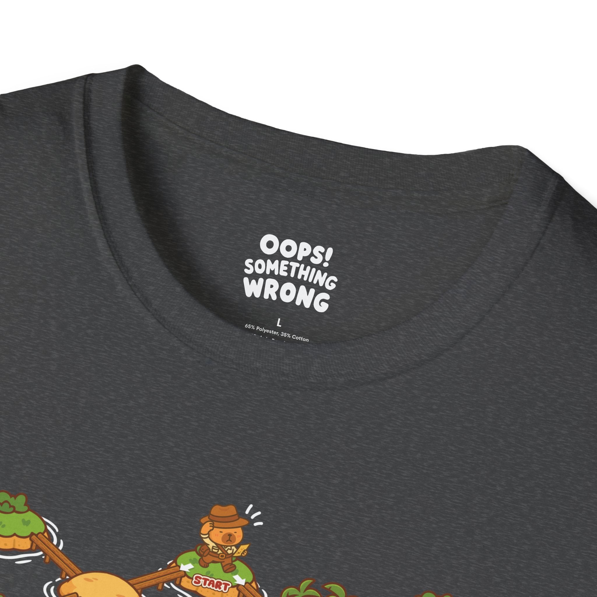 🏷️ 20% OFF | Capybara Jones: Treasure Island Maze Game Tee – Adult Unisex Softstyle