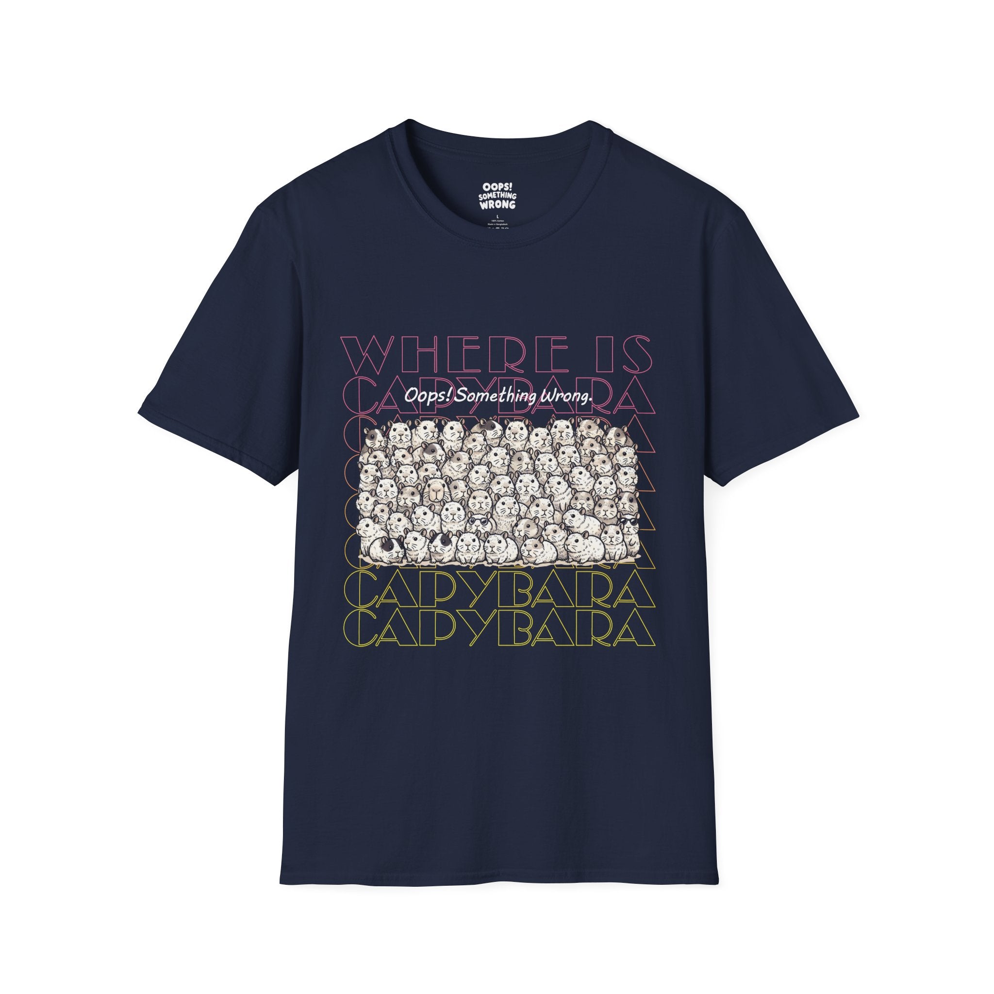 Where is Capybara? Tee – Kids Unisex Softstyle