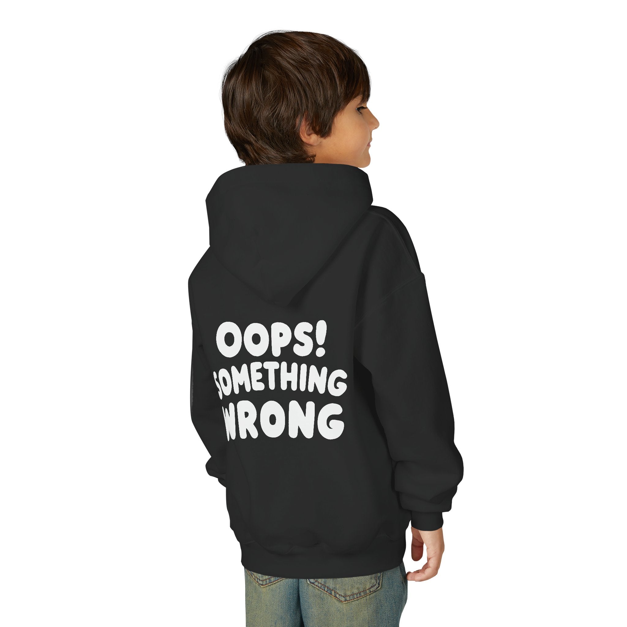 Pumpkin Maze Hoodie – Oops! Halloween Adventure - Kids Youth Hooded Sweatshirt🎃😵‍💫