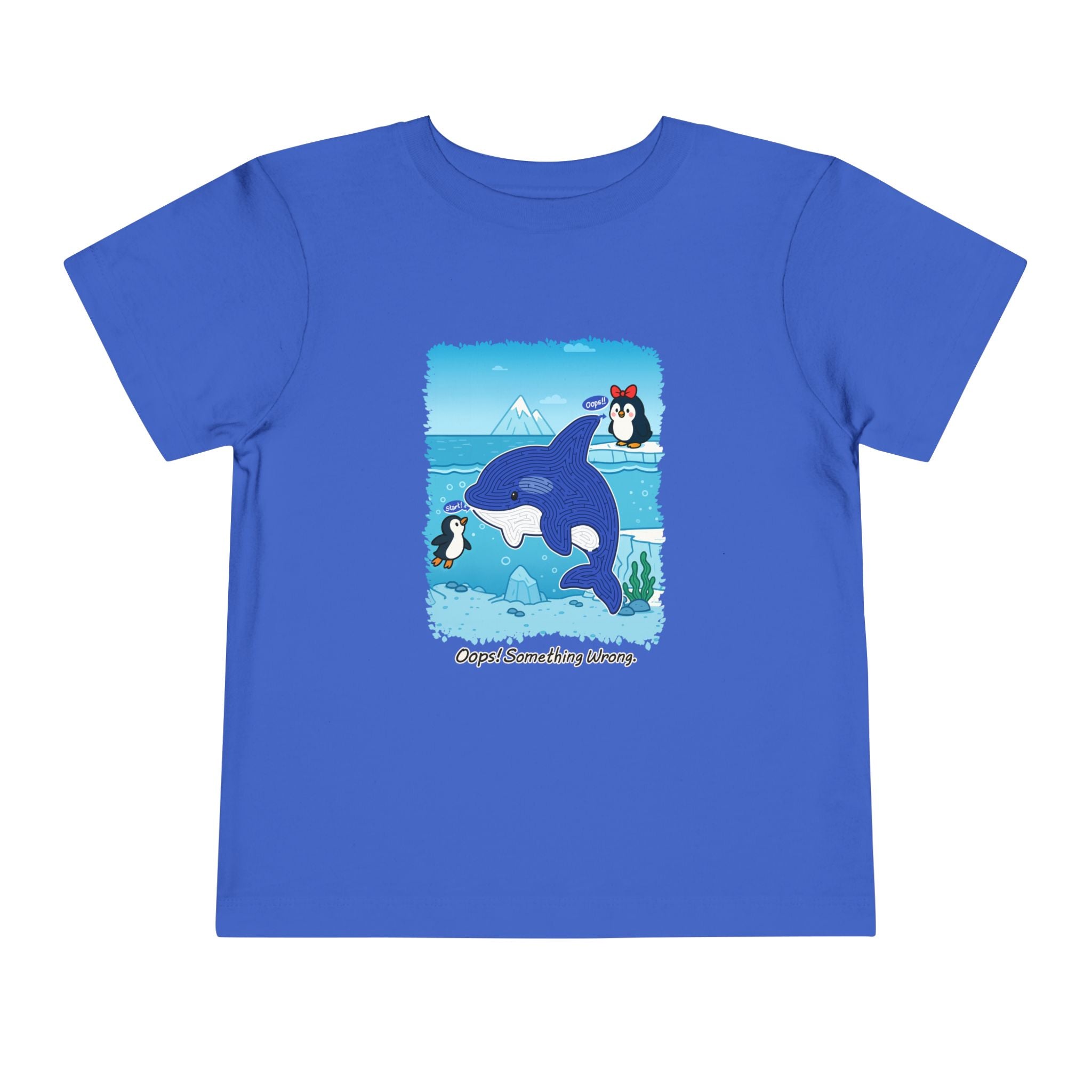 Penguin Love Maze Tee - Kids Short Sleeve T-Shirt