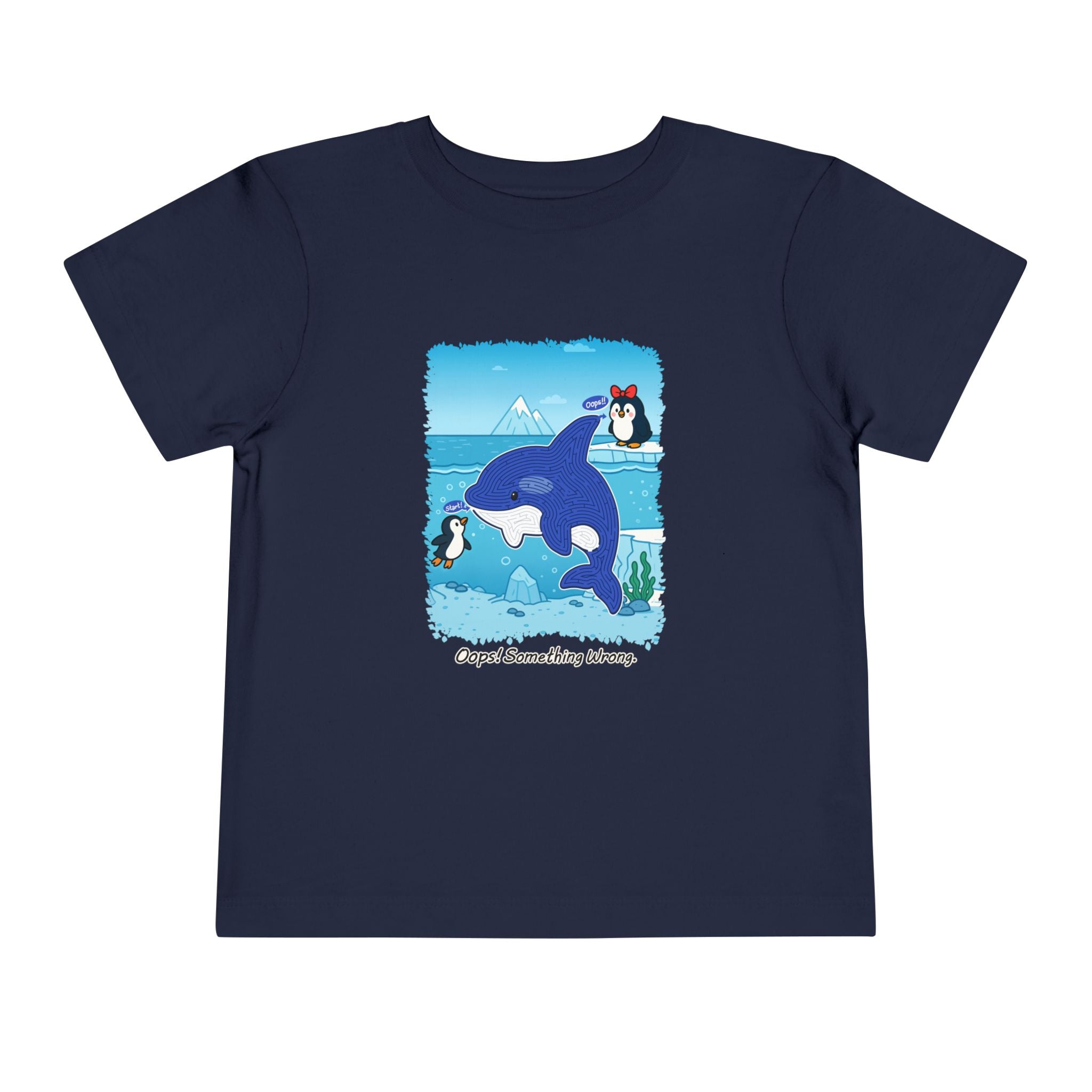 Penguin Love Maze Tee - Kids Short Sleeve T-Shirt