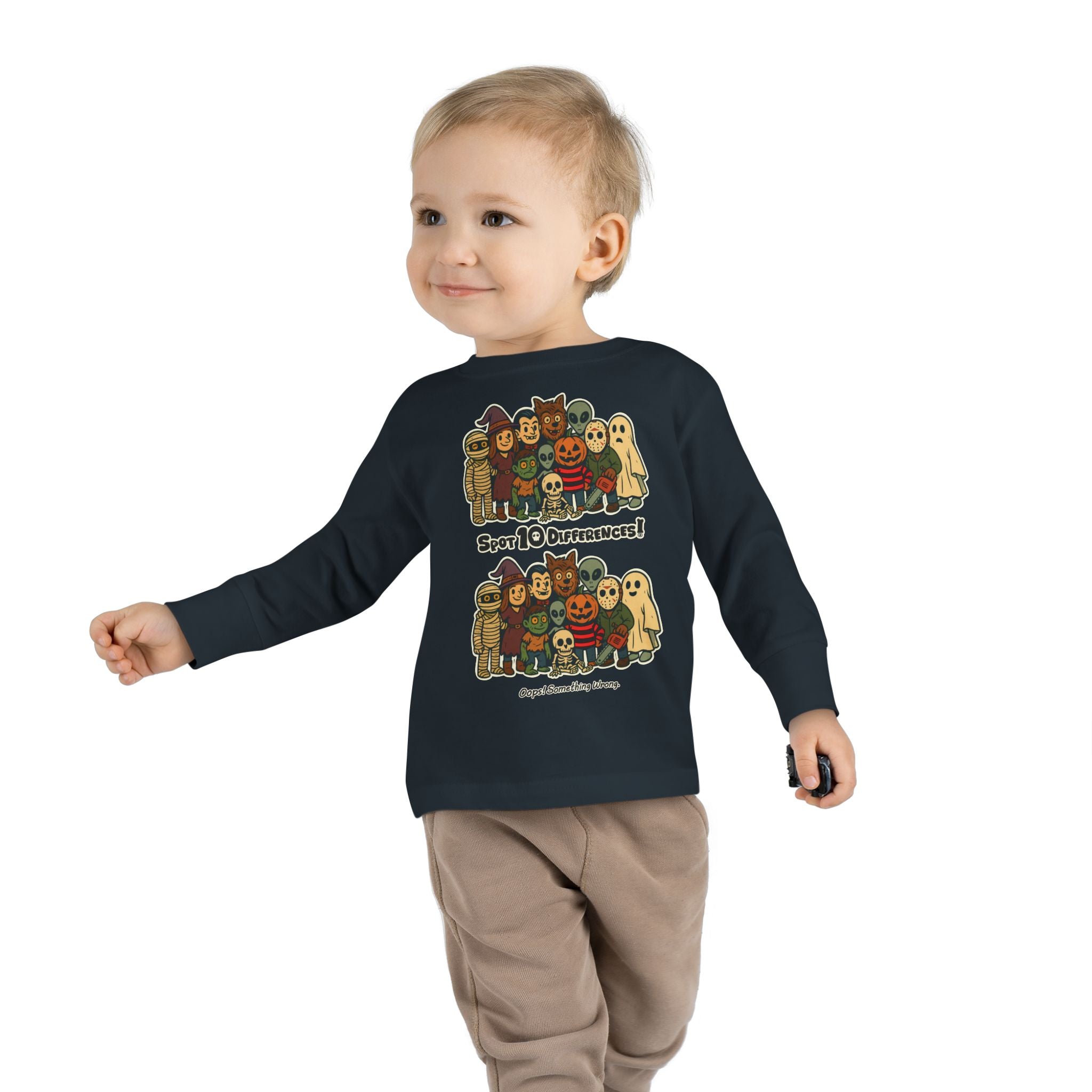 Boo Crew Shirt – Spot 10 Funny Differences Toddler Long Sleeve Tee