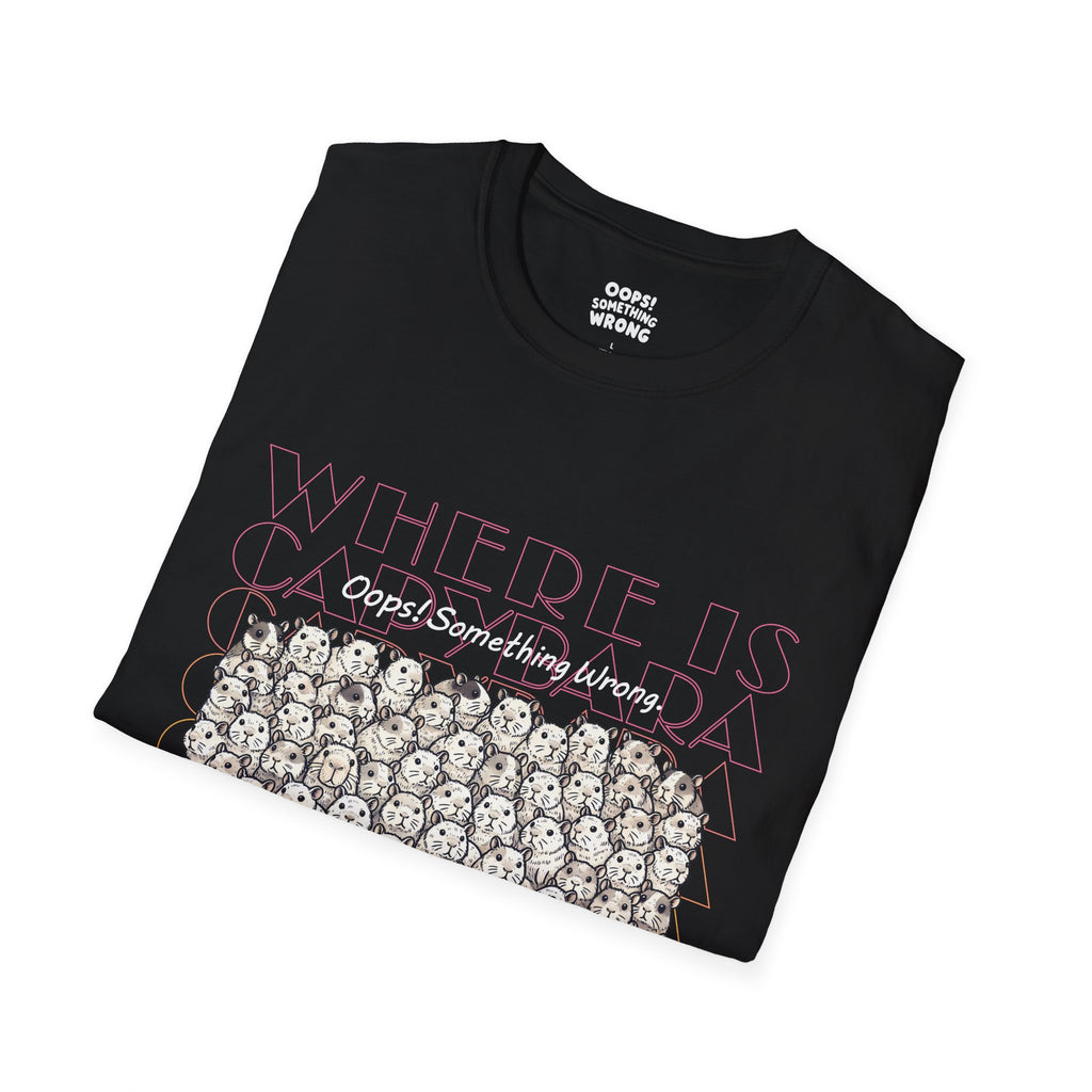 Where is Capybara? Tee – Adult Unisex Softstyle