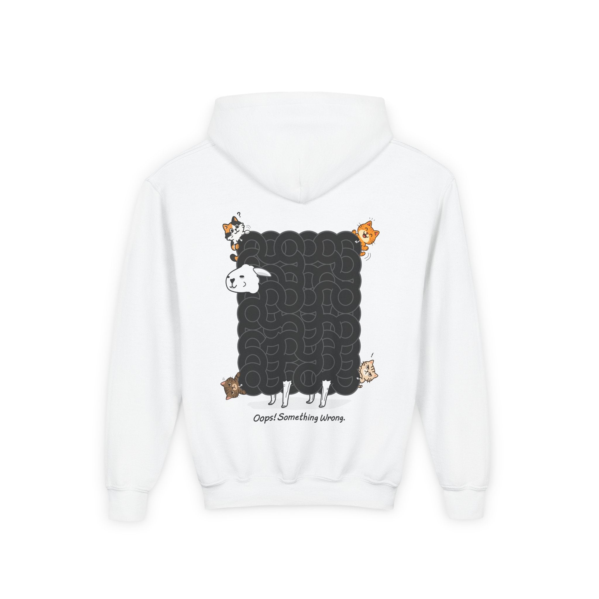 Black Sheep Maze Hoodie – Interactive Puzzle Kids Youth Hooded Sweatshirt, Unique Hoodie