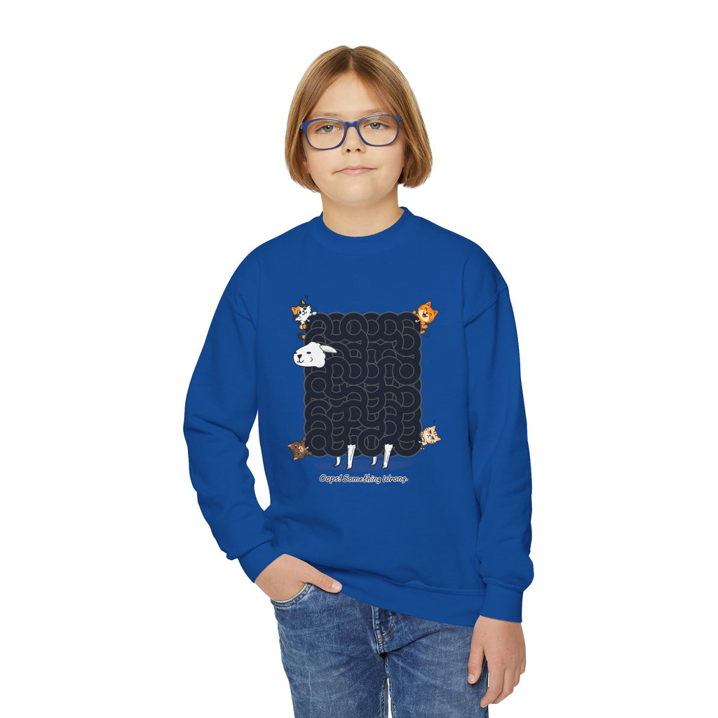 Black Sheep Maze Shirt – Interactive Puzzle Kids Toddler Sweatshirt for Kids