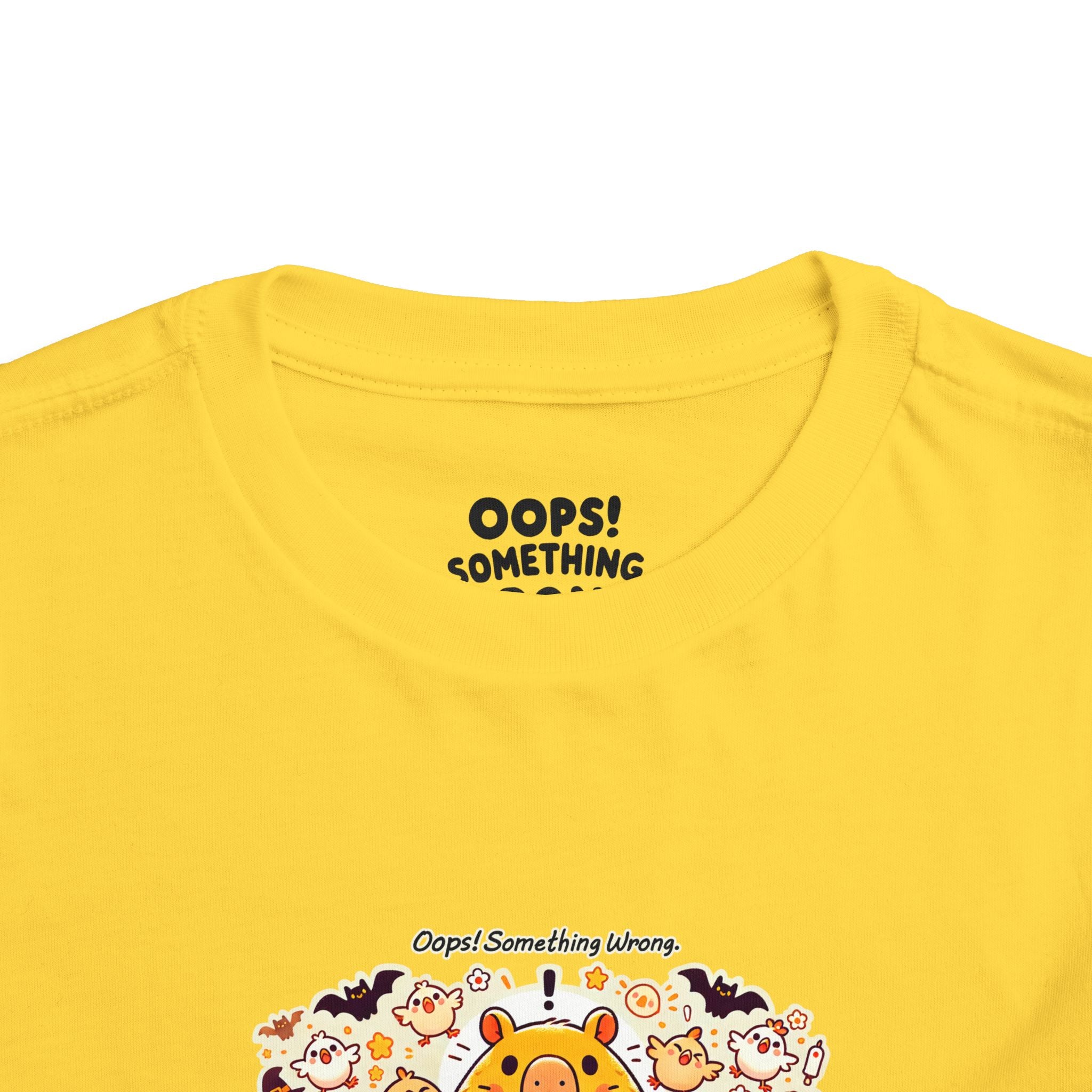 Capy & Chicks: Spot the Halloween Differences Tee – Kids Short Sleeve T-Shirt