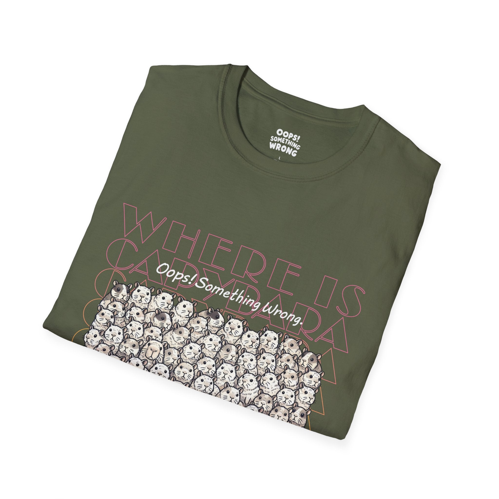 Where is Capybara? Tee – Adult Unisex Softstyle