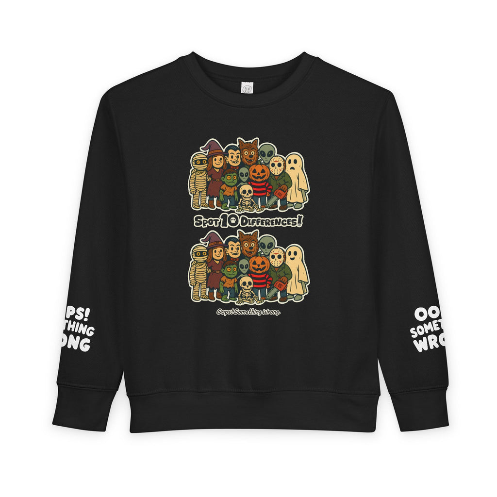 Boo Crew Toddler Sweatshirt – Spot 10 Funny Differences! 🕹️👻🎮